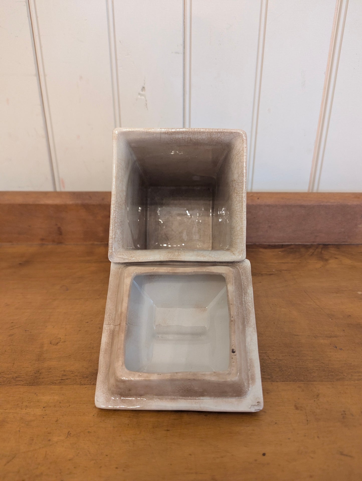 English Art Deco Canister