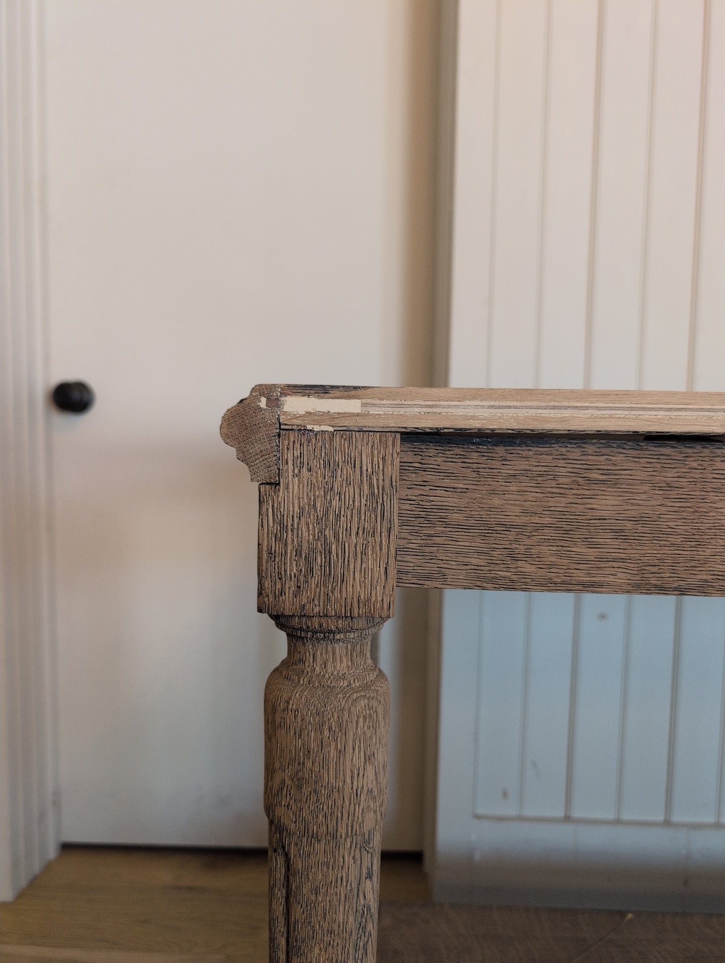 Scrubbed Oak Belgian Drapers Table 2