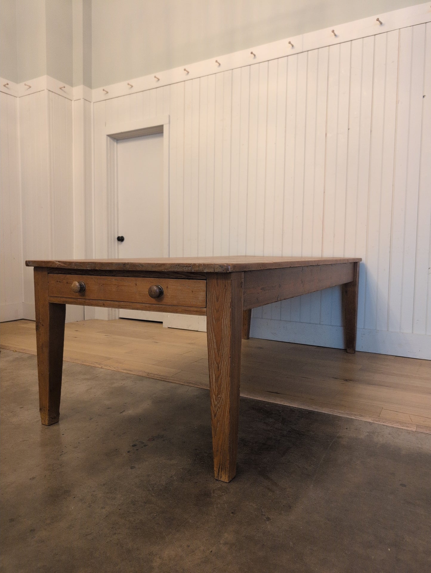 Victorian Pine 2 Drawer Dining Table