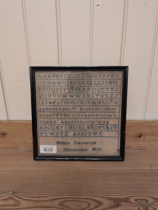 Helen Gascoyne 1839 Sampler