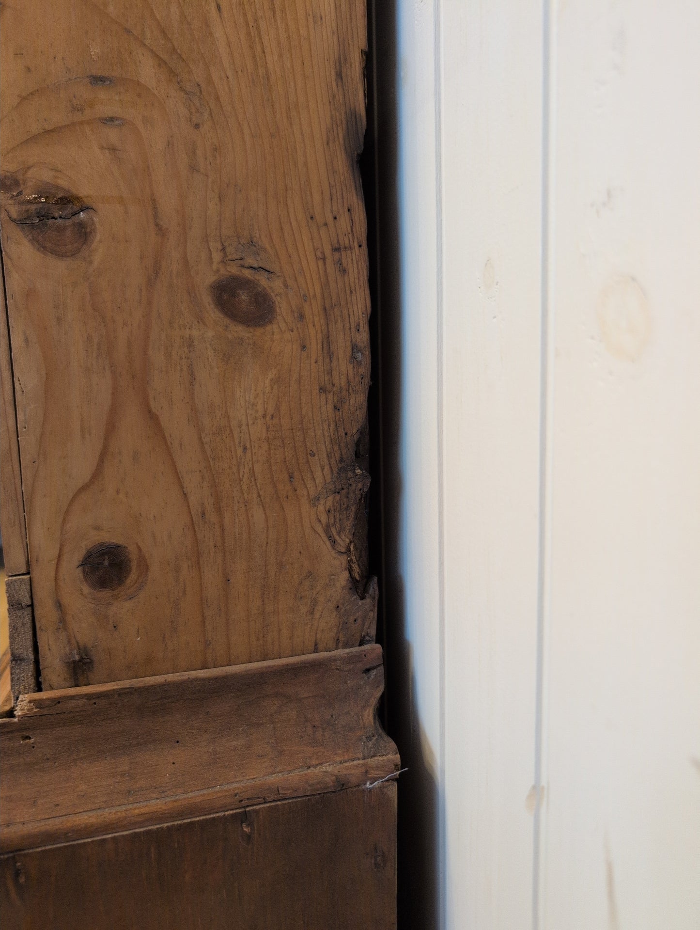 French Pine Longcase Clock