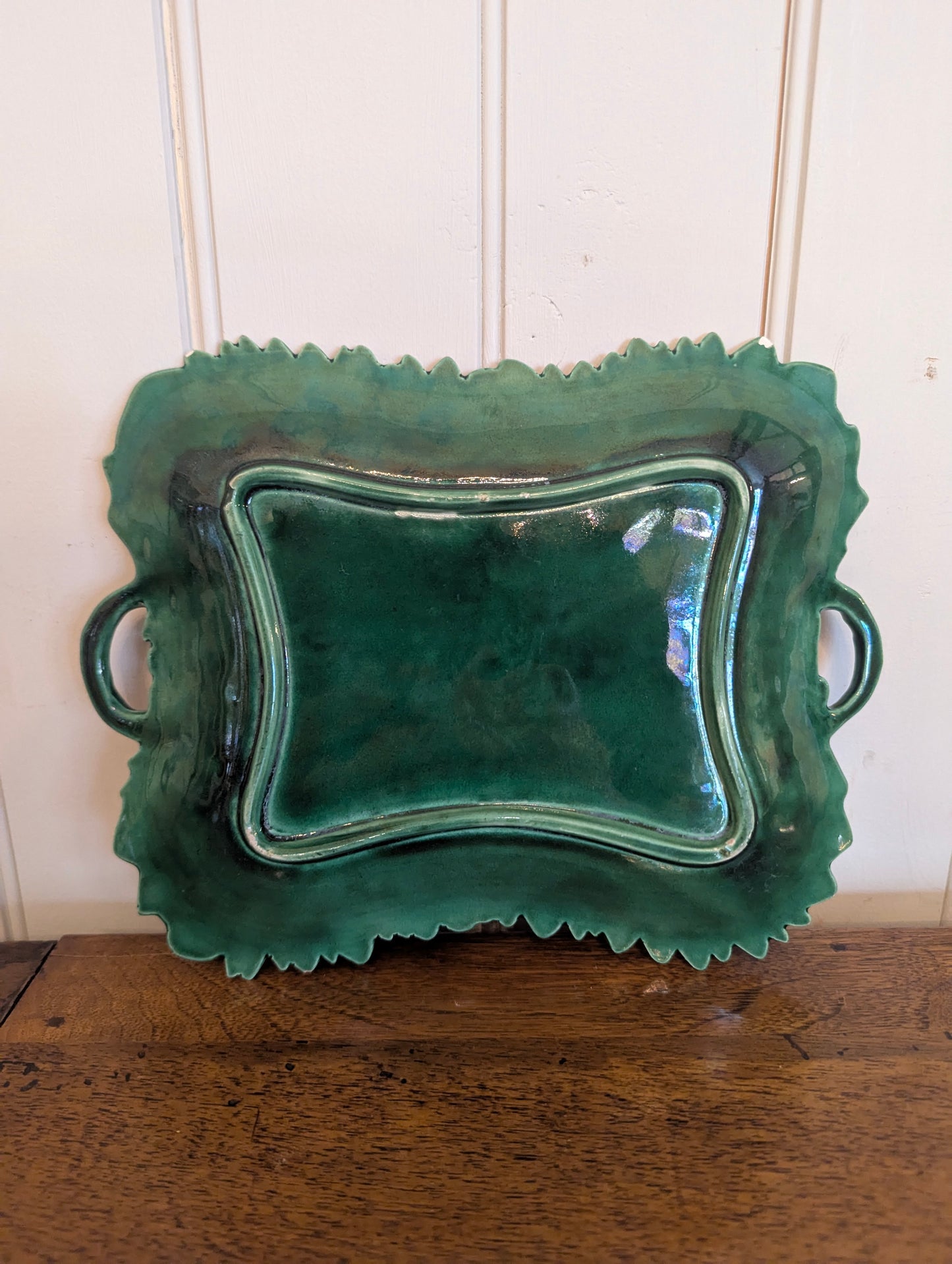 Majolica Oak Leaf and Acorn Platter