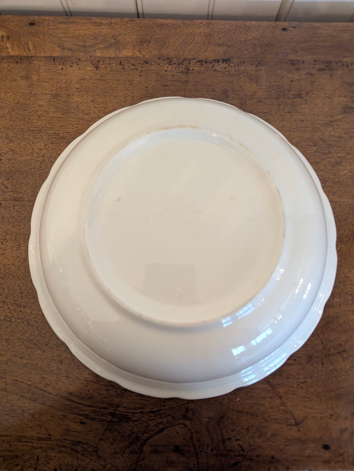 Set of 3 Scalloped Boch Ironstone Bowls