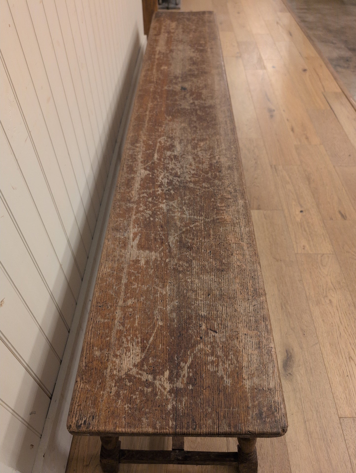 19th C. English Oak Bench D