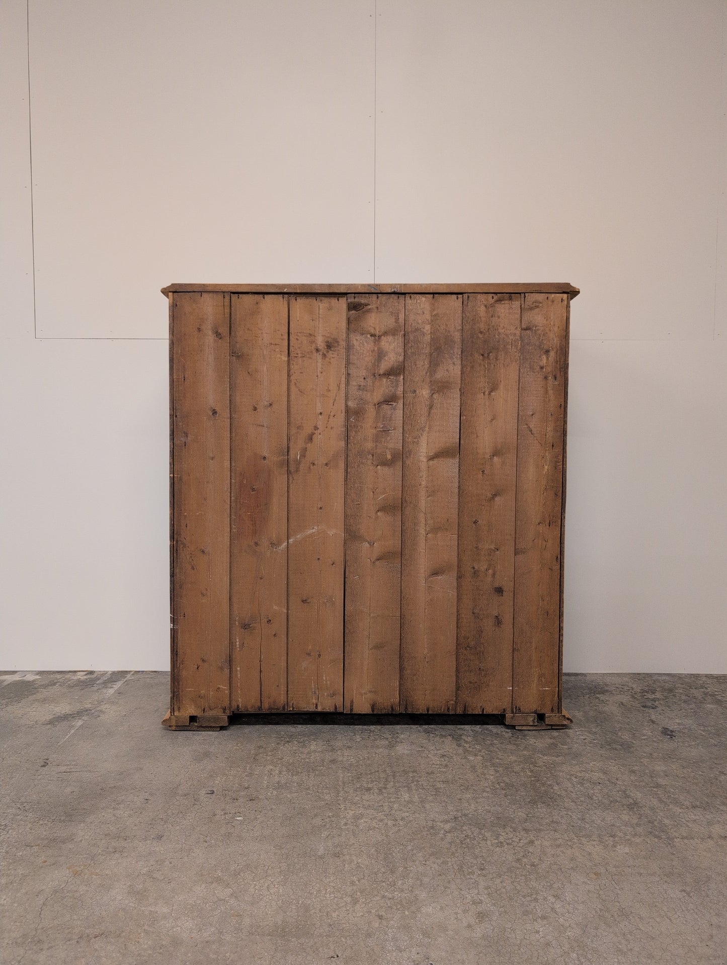 Stately 2 over 4 English Pine Chest