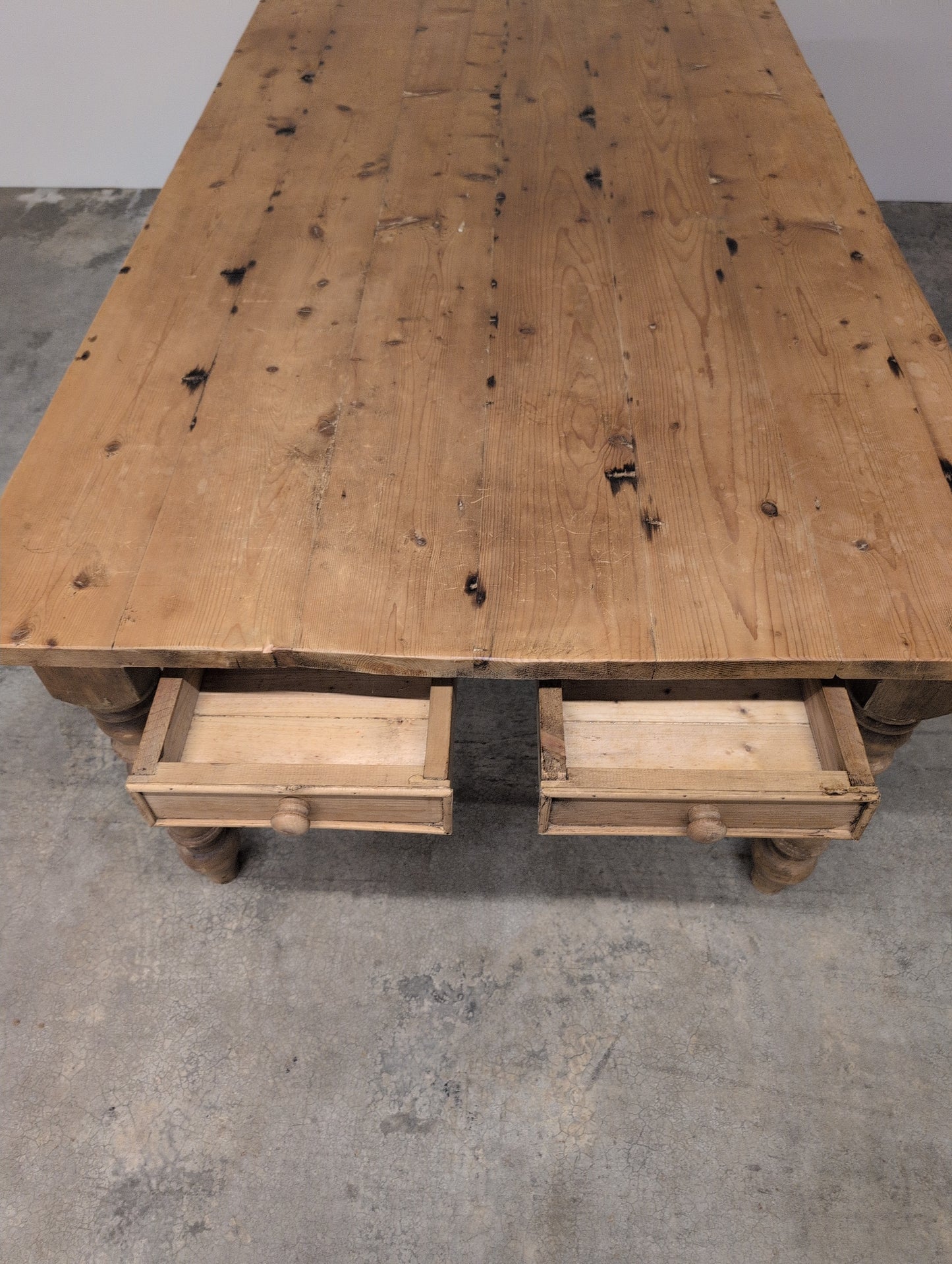 7ft Plank Top Pine Table