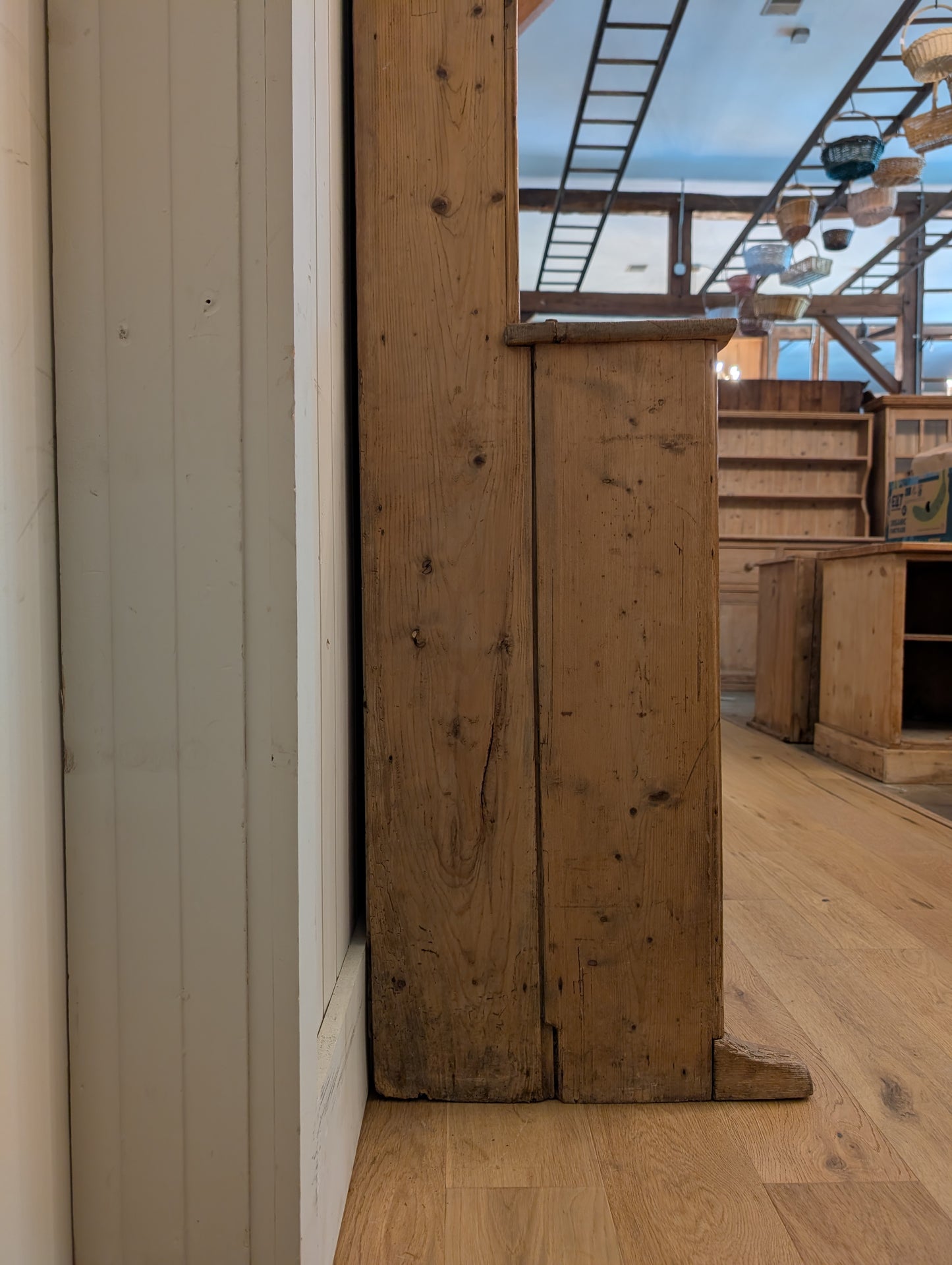 One Piece Irish Pine Hutch