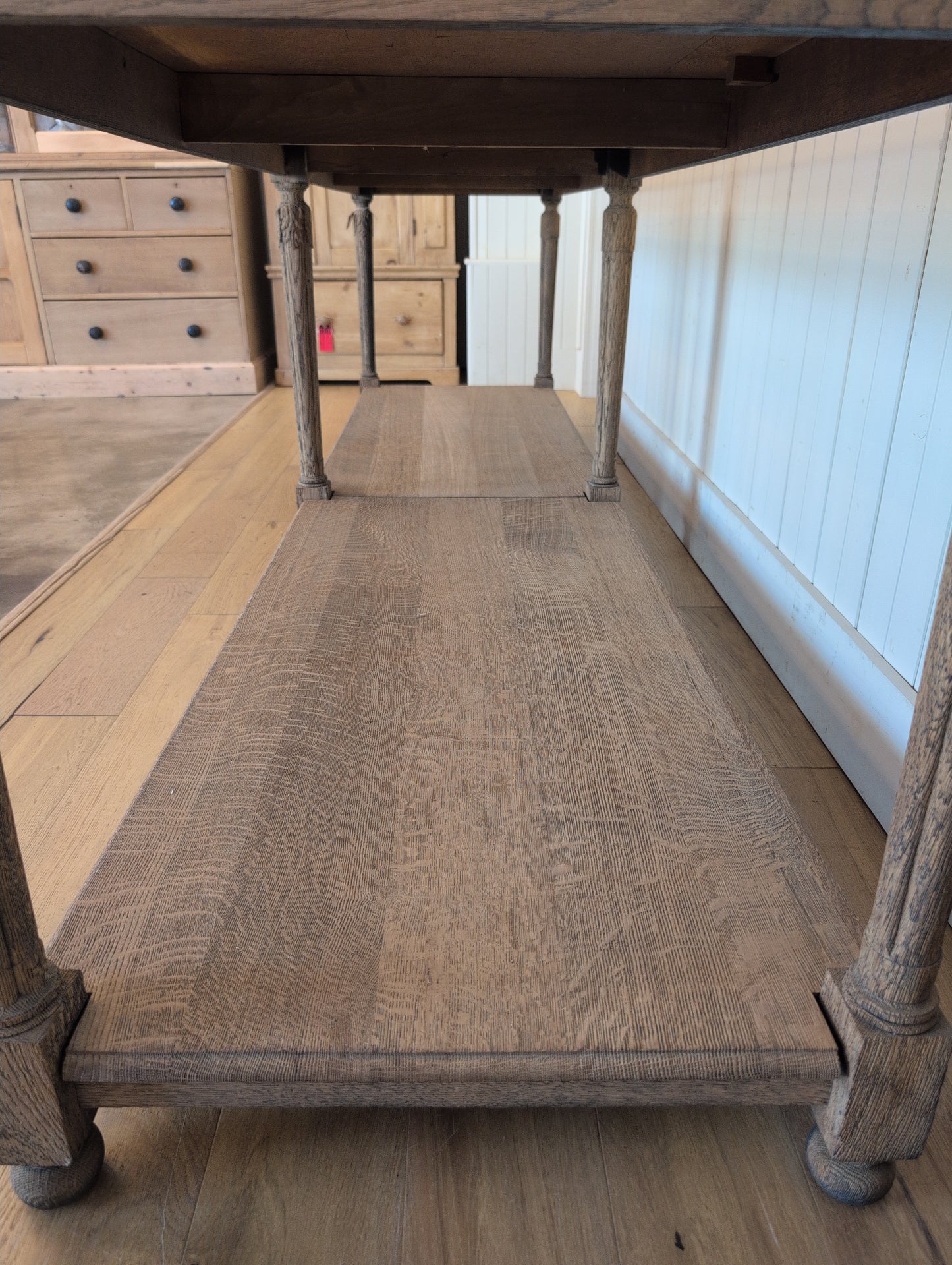 Scrubbed Oak Belgian Drapers Table 2