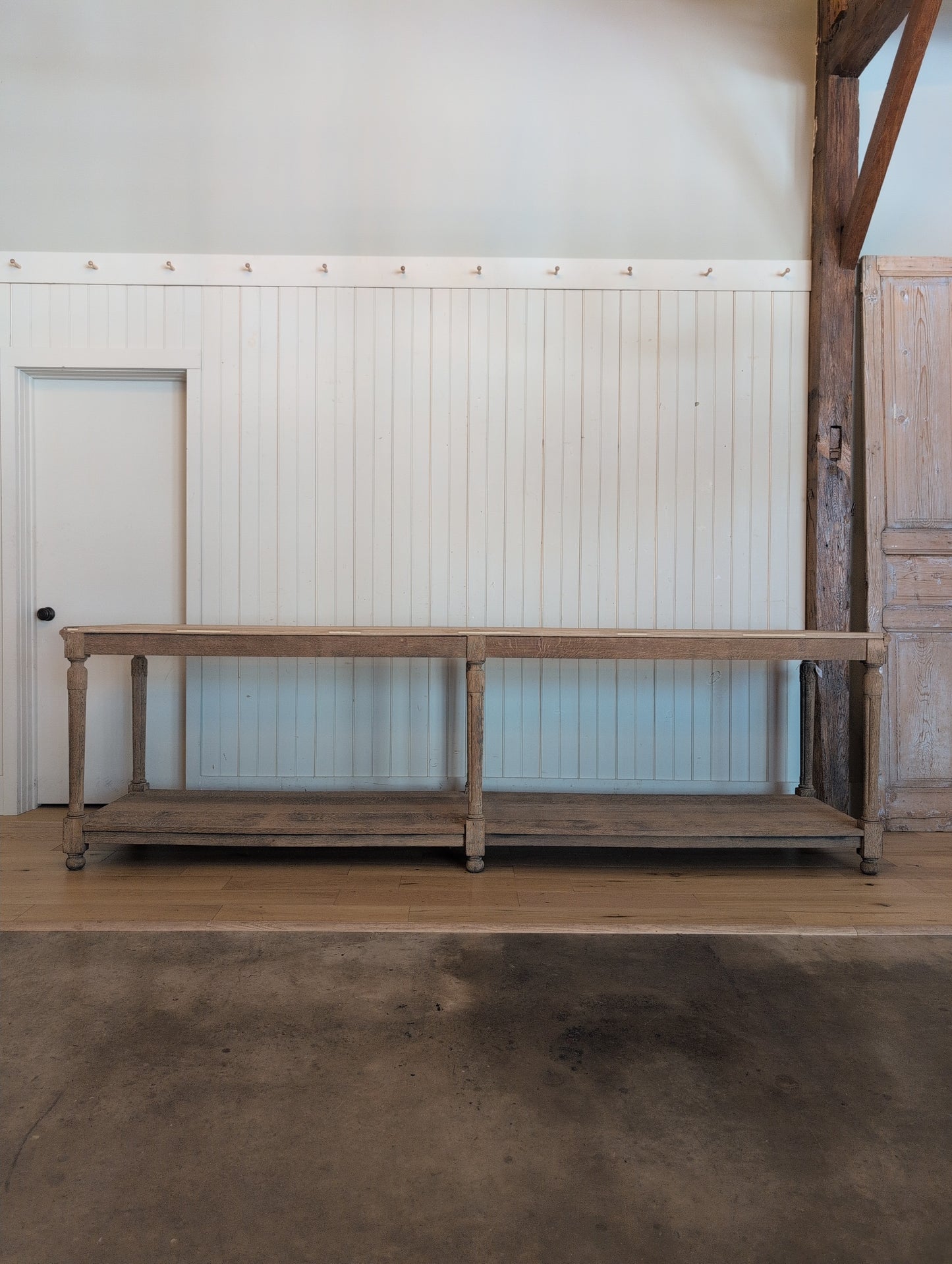 Scrubbed Oak Belgian Drapers Table 2