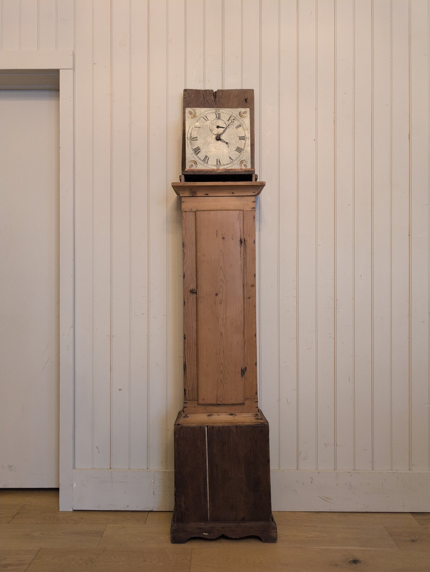 French Pine Longcase Clock