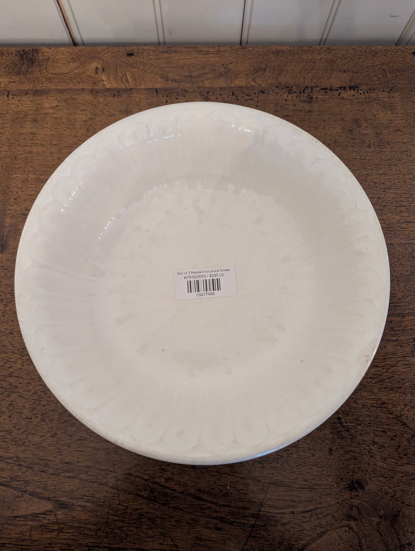 Set of 3 Nested Ironstone Bowls