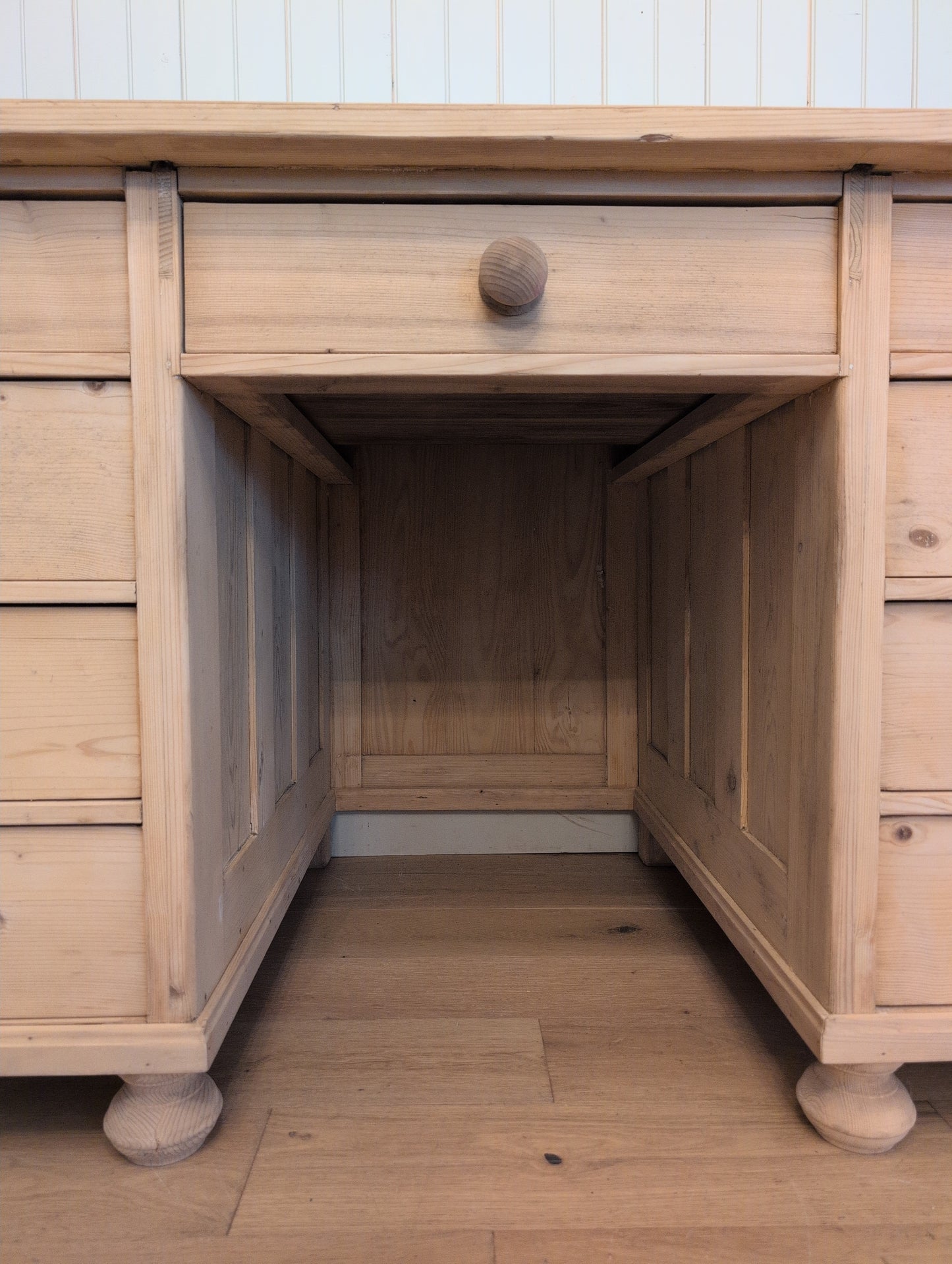 Stripped Pine Partners Desk