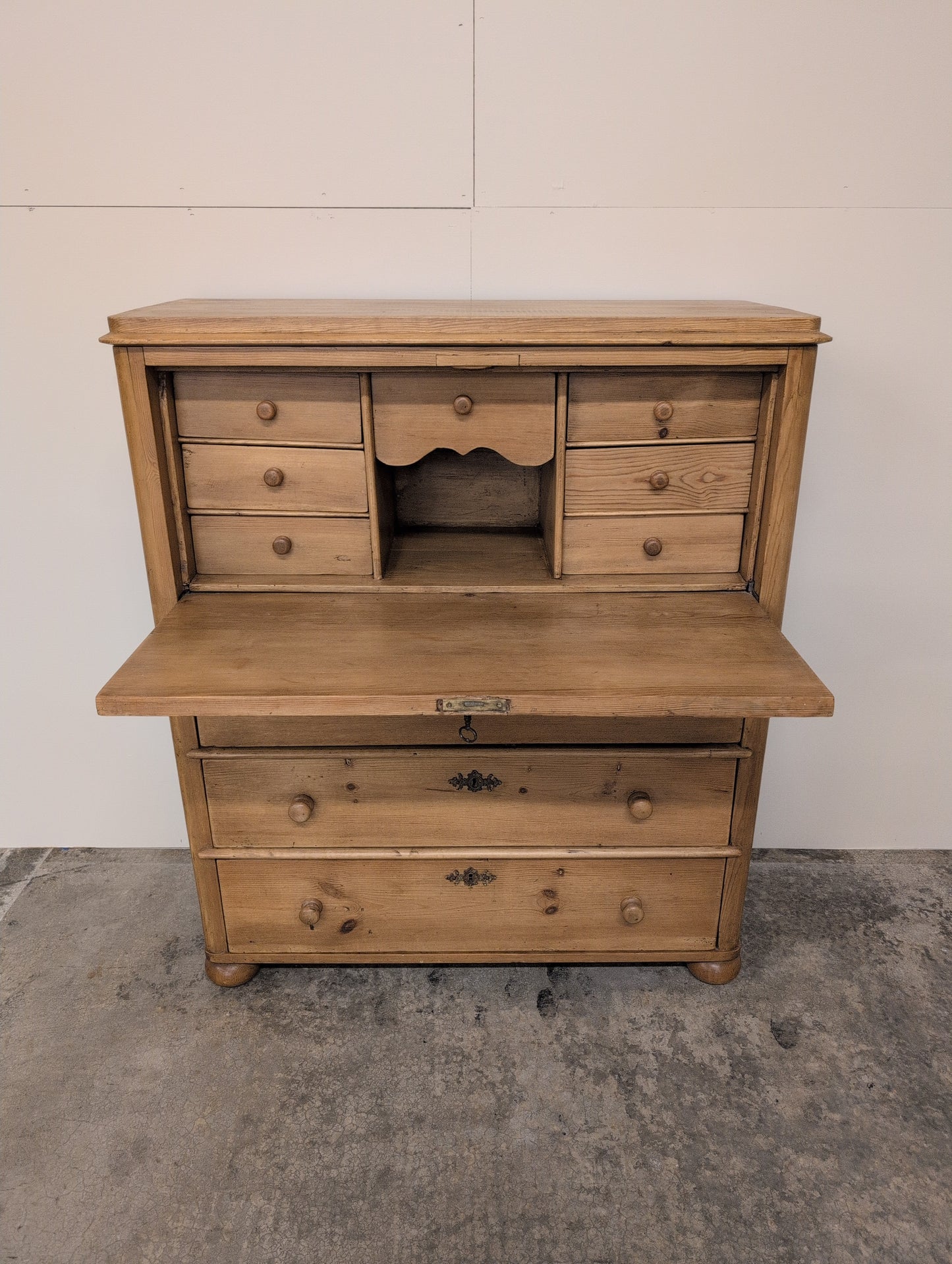 European Pine Secretary Desk