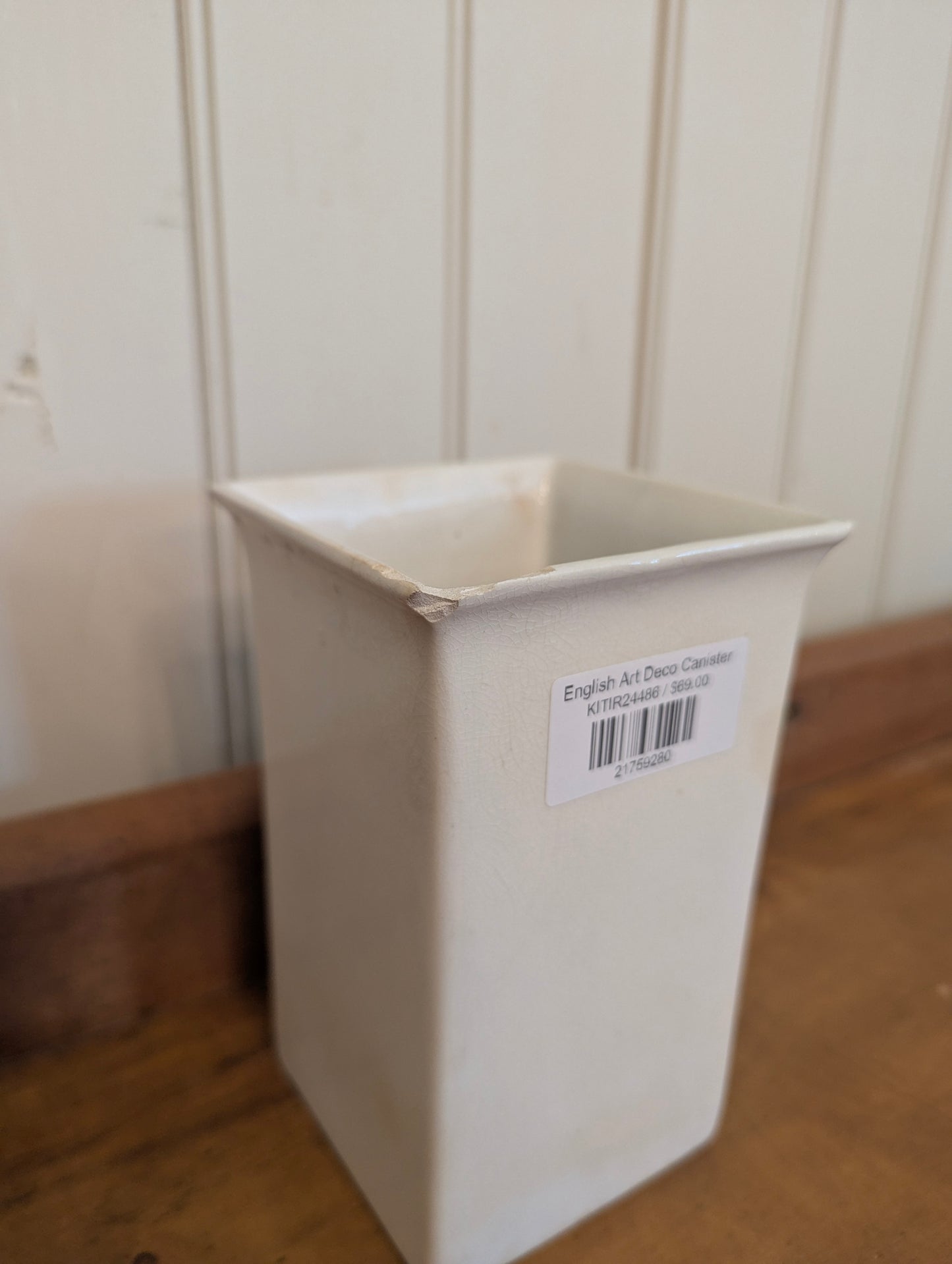 English Art Deco Canister
