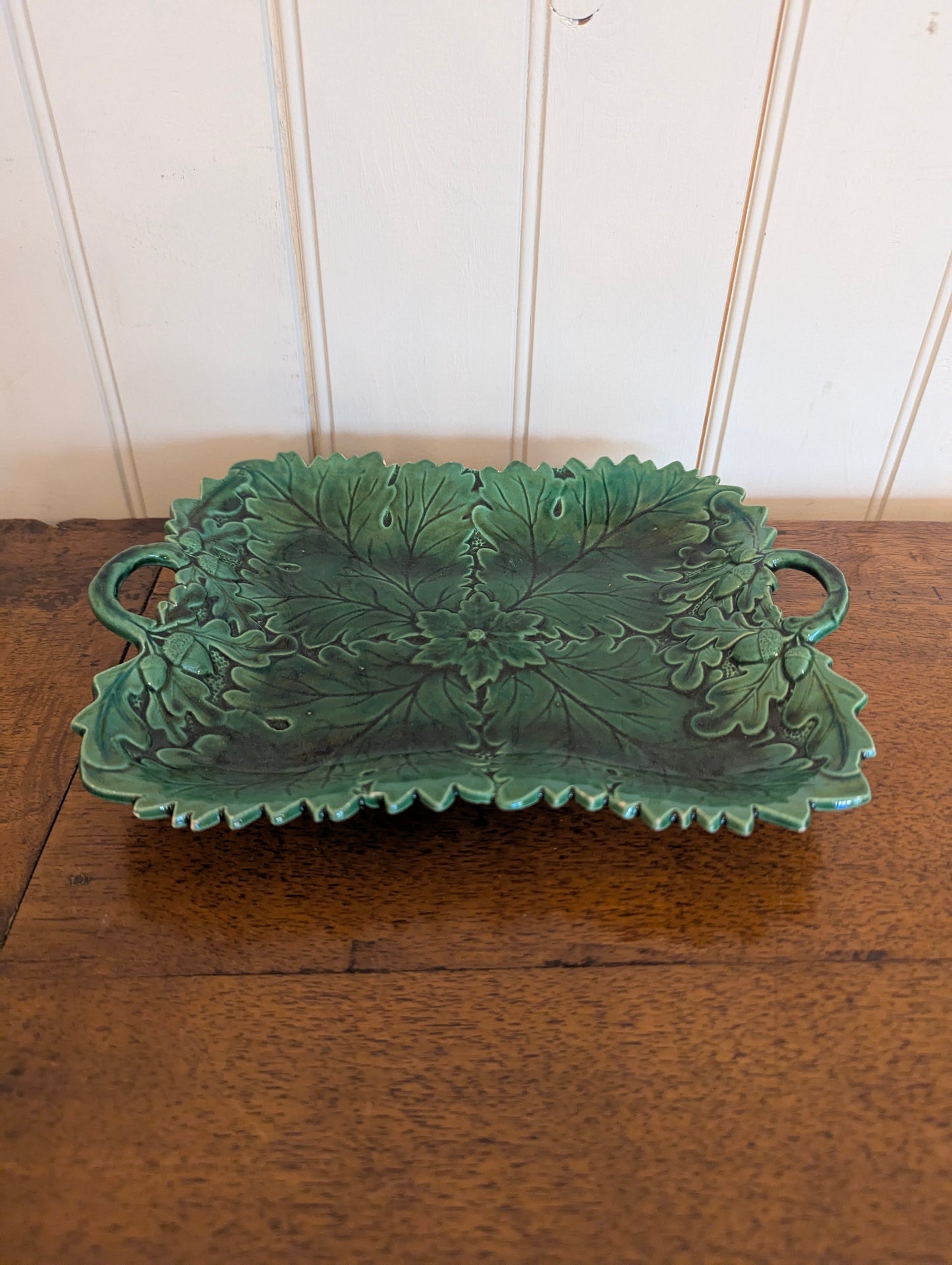 Majolica Oak Leaf and Acorn Platter
