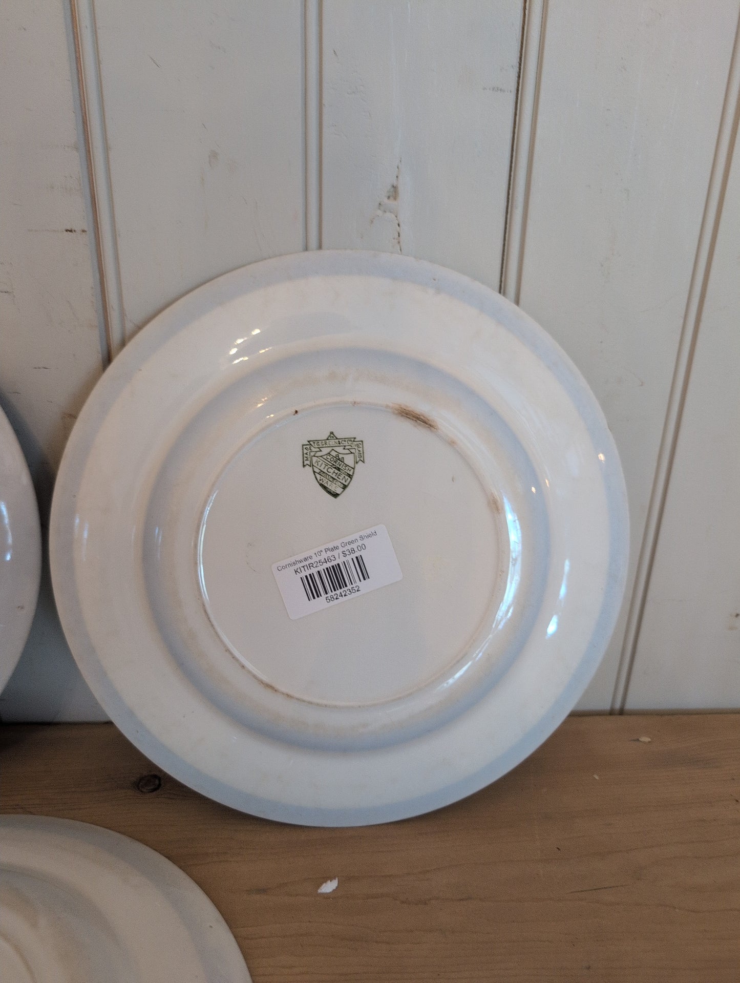 Cornishware 10" Plate Green Shield