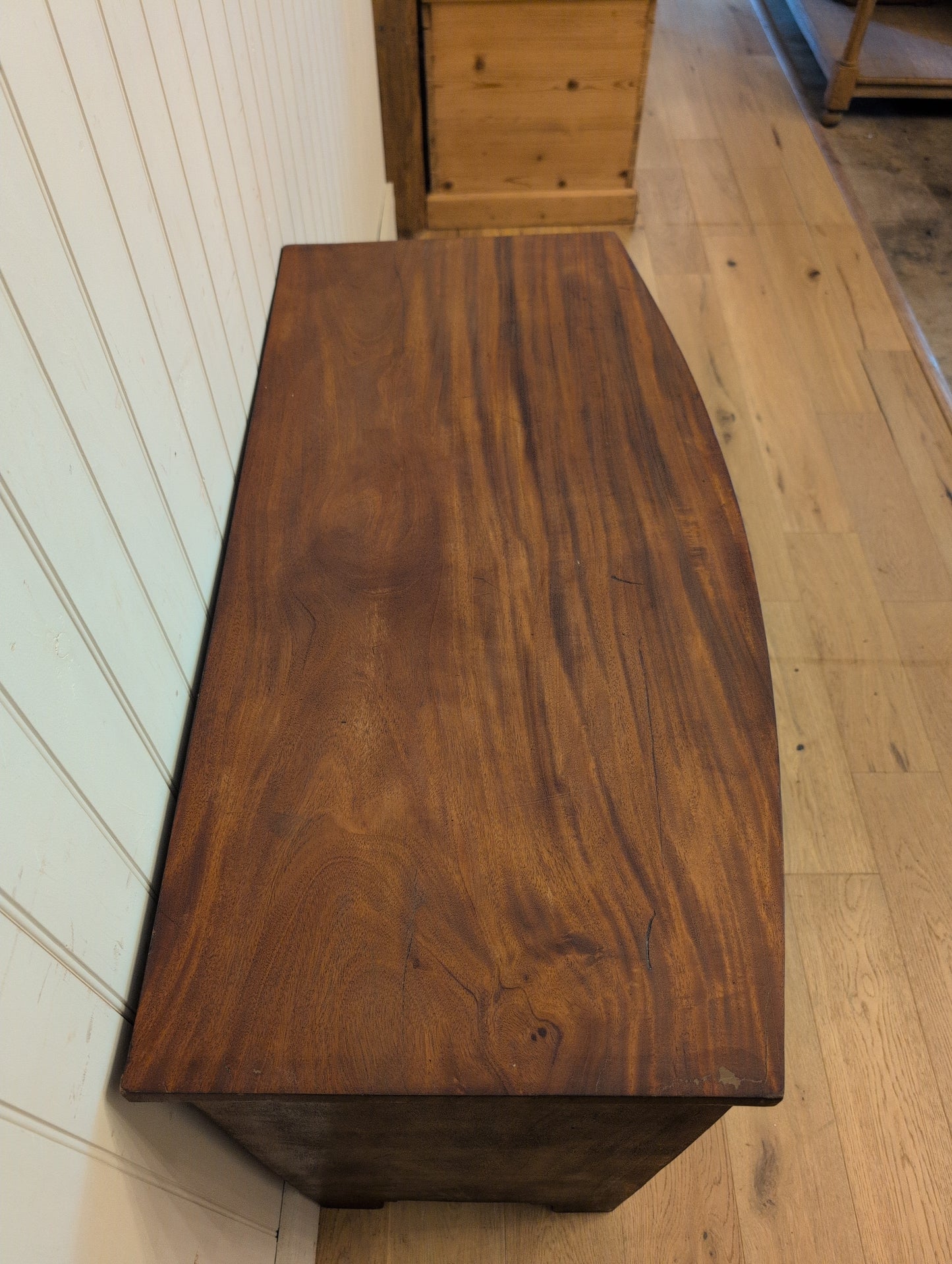 Mahogany 2 Over 2 Bow Front Chest