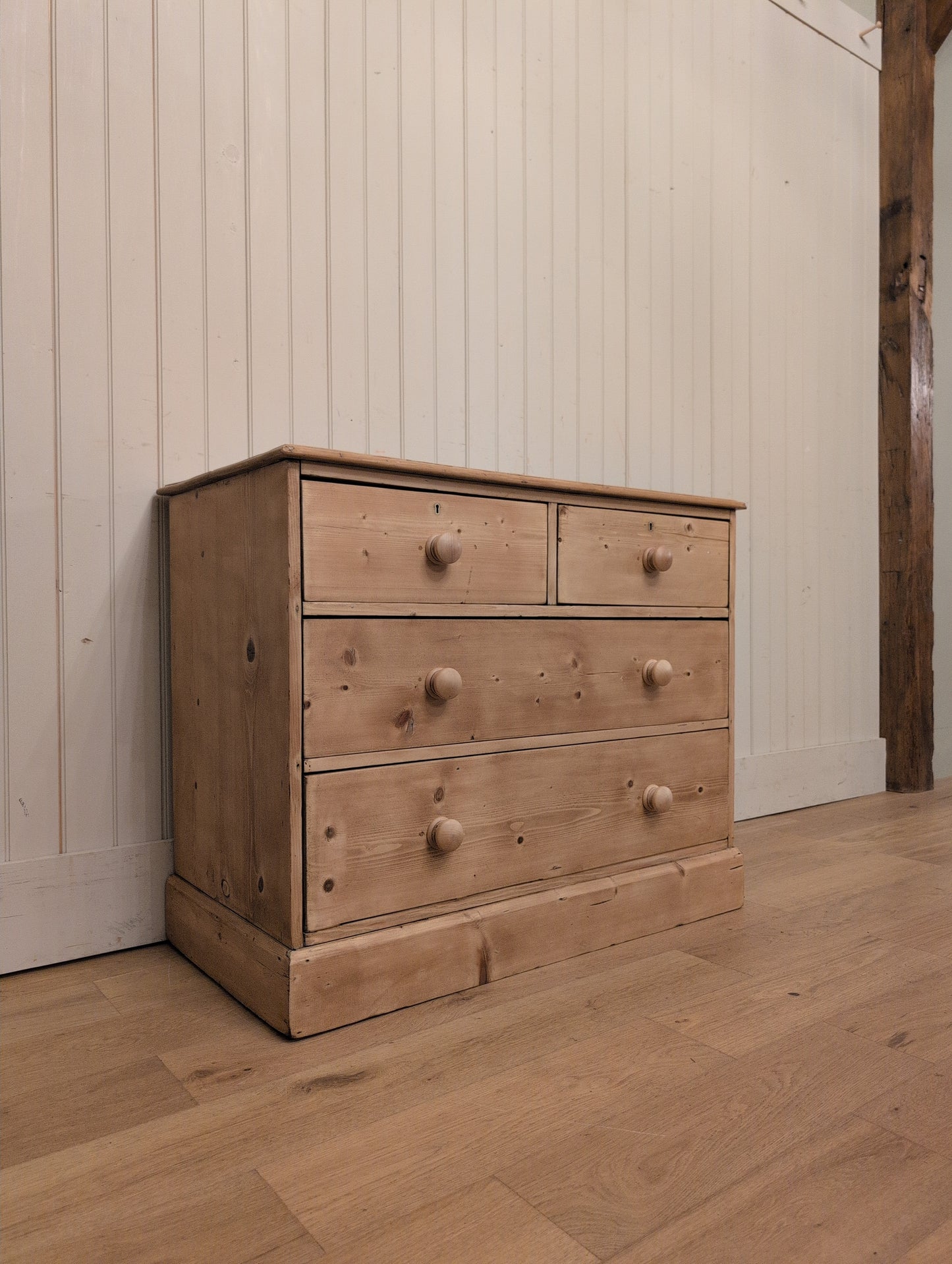 Victorian Pine 2/2 Chest - Plinth