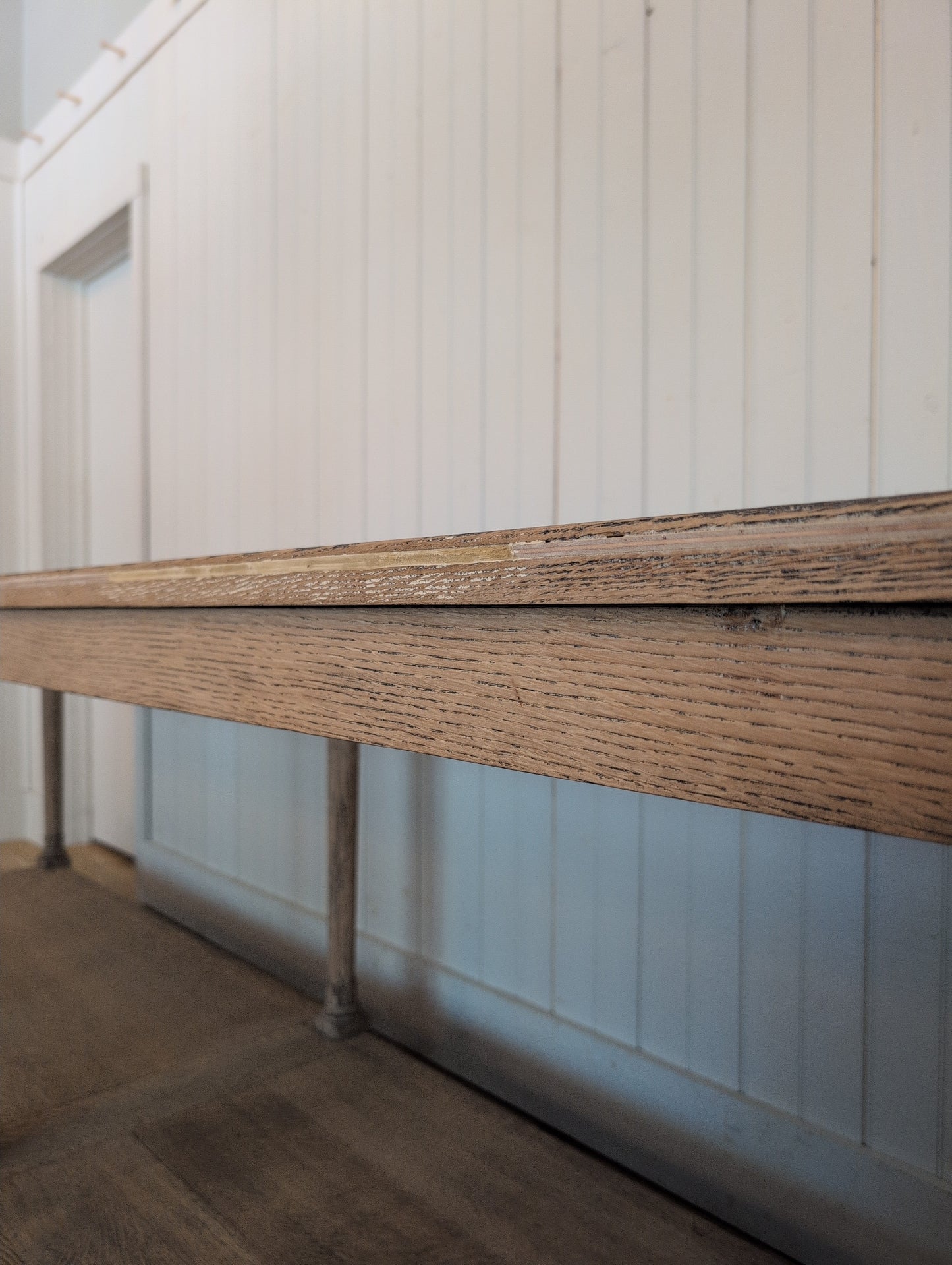 Scrubbed Oak Belgian Drapers Table 3