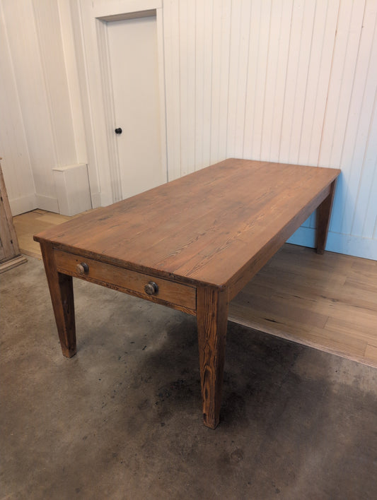 Victorian Pine 2 Drawer Dining Table