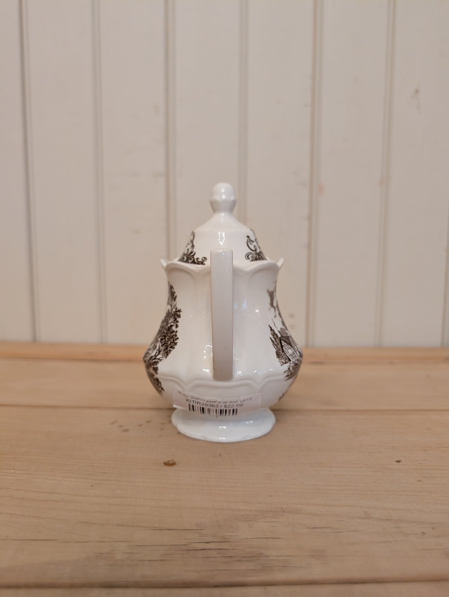 Meakin "Stratford Stage" Sugar Bowl, with Lid