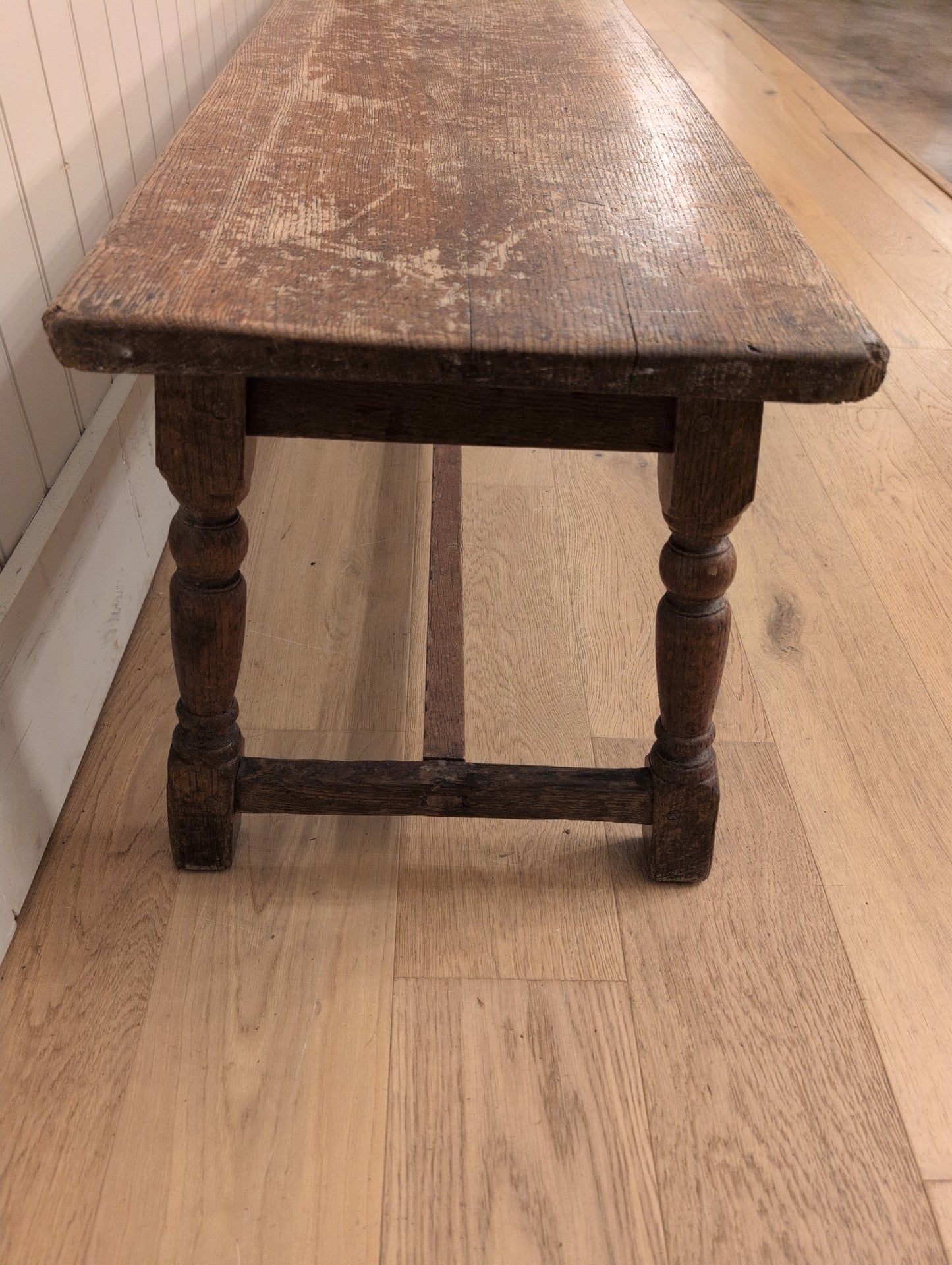 19th C. English Oak Bench D