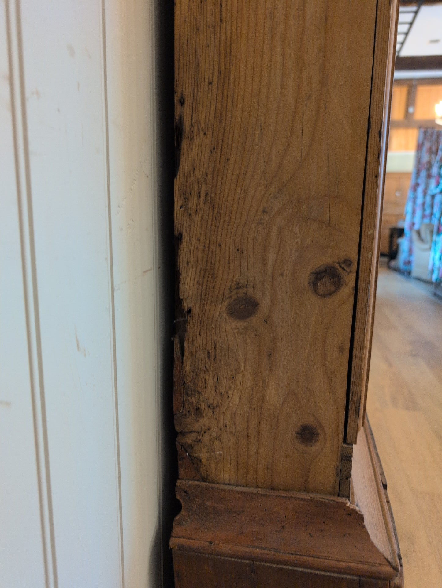 French Pine Longcase Clock