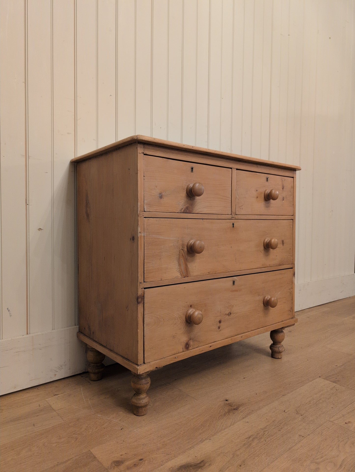 English Pine 2 Over 2 Chest