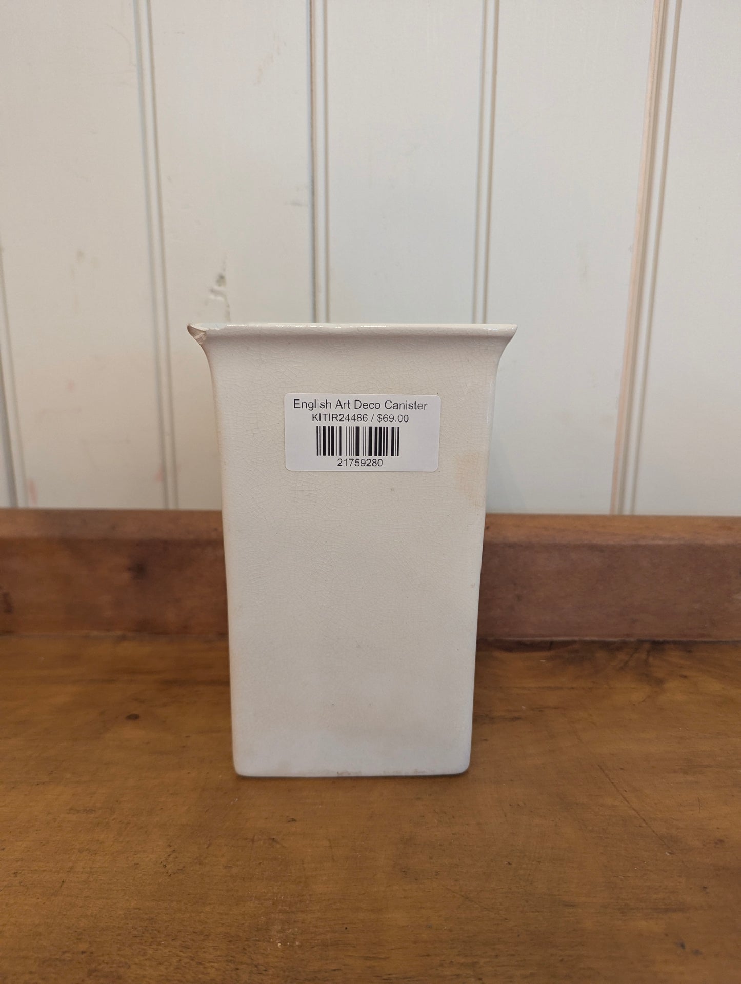 English Art Deco Canister