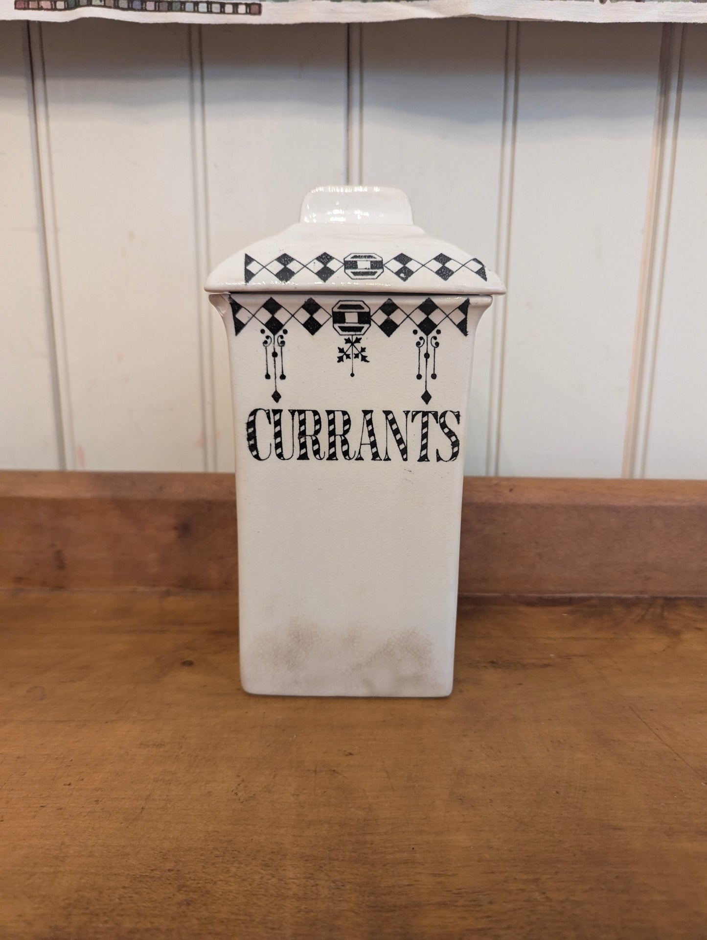 English Art Deco Canister