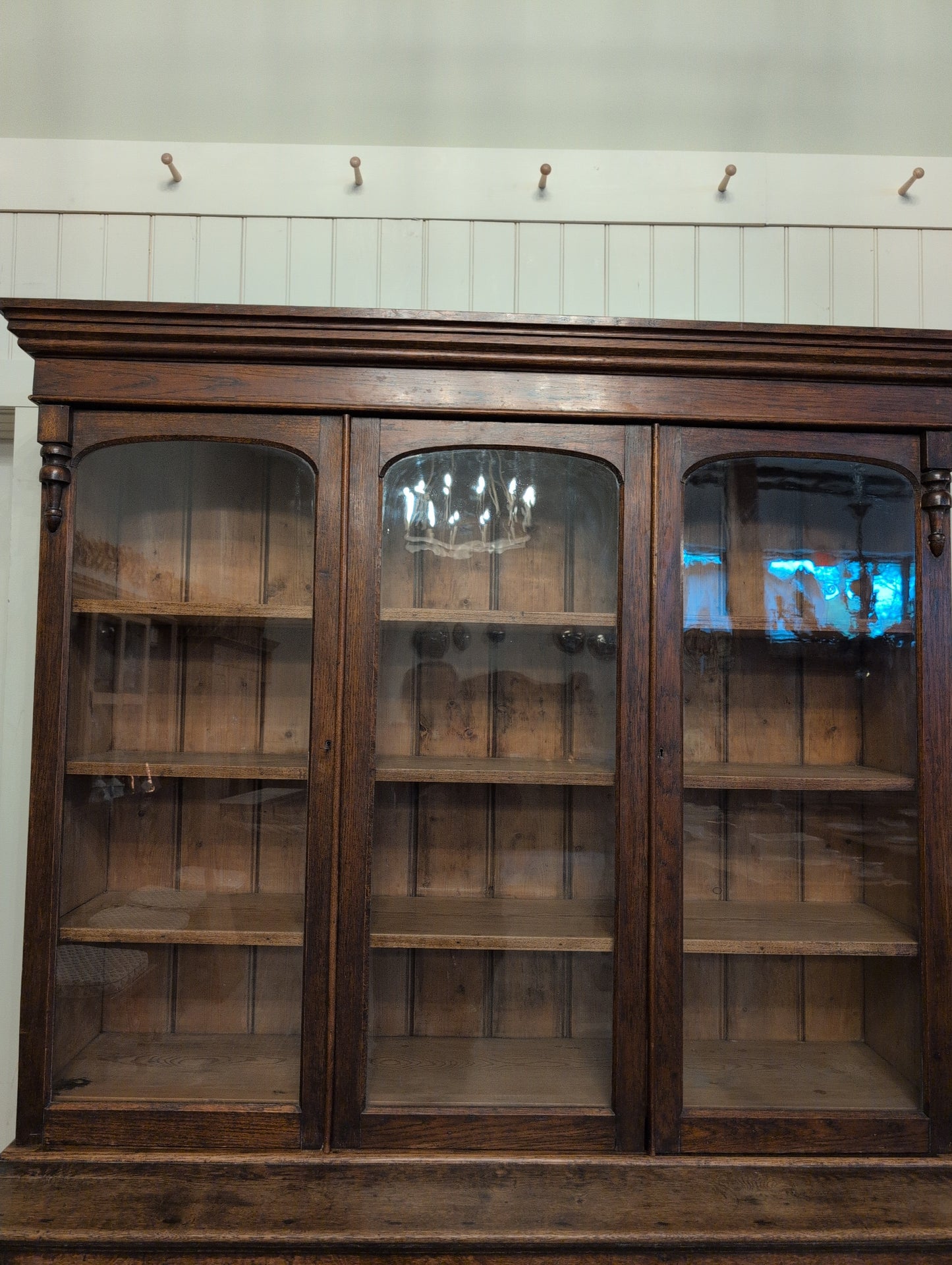 Georgian Oak Glazed Dresser