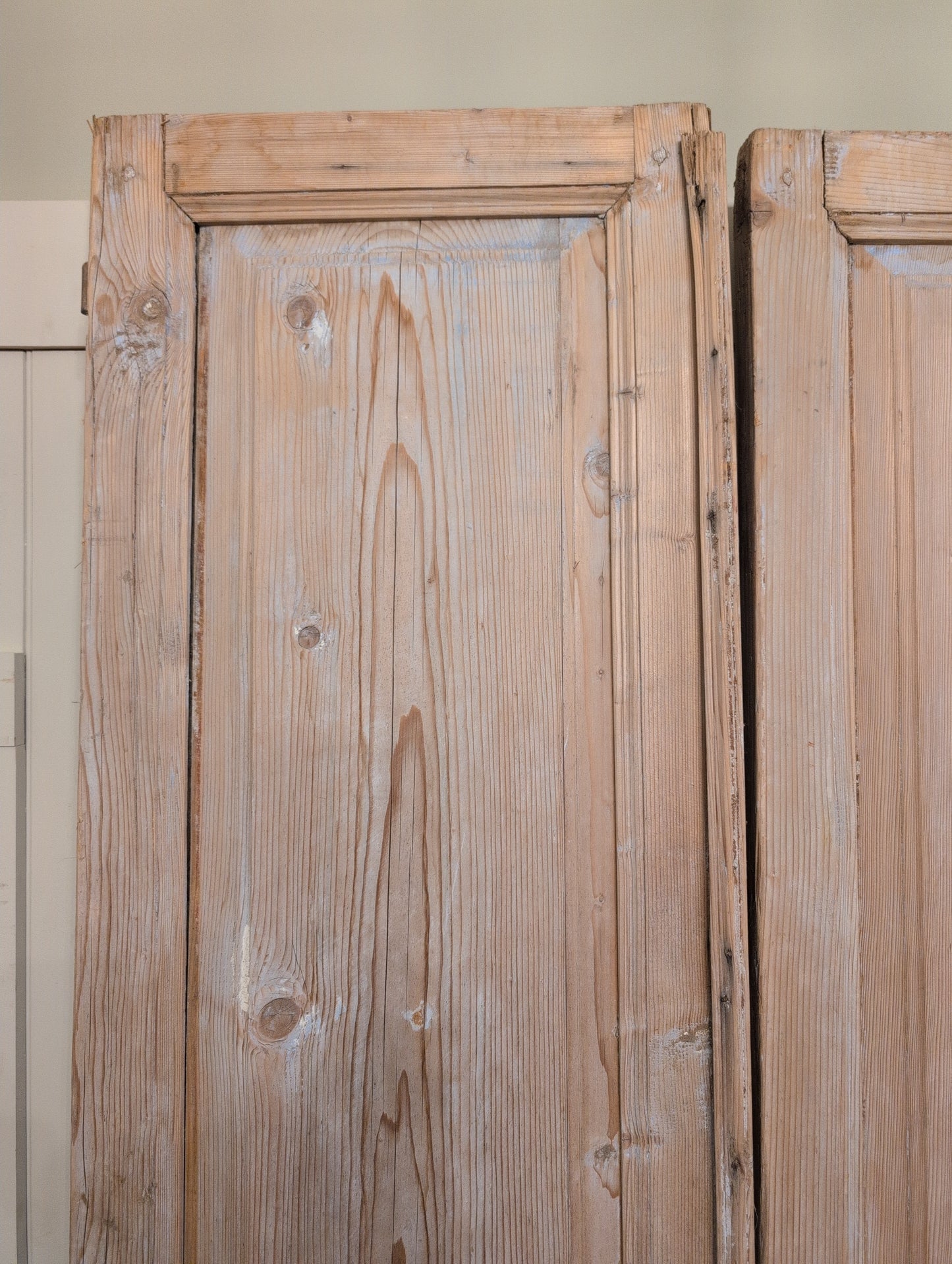 Pair of French Pine Doors