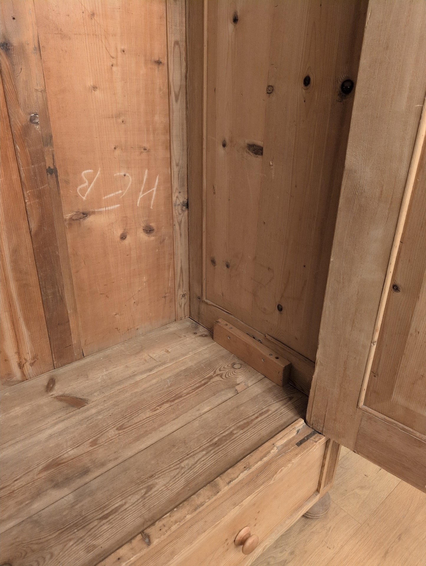 Traditional English Pine Wardrobe