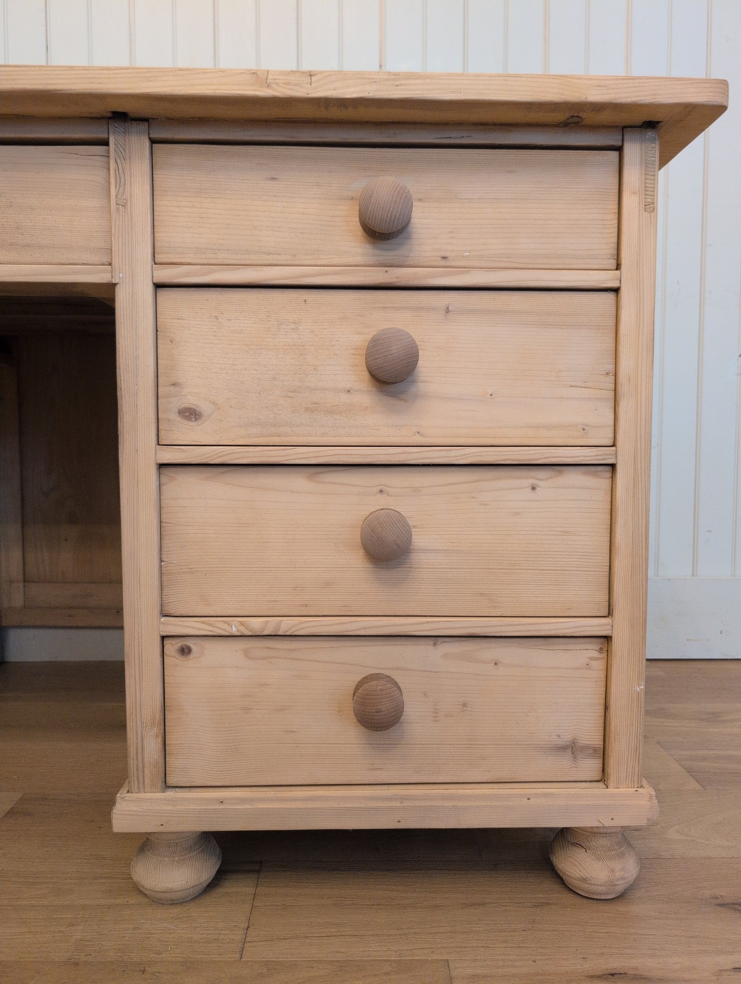 Stripped Pine Partners Desk