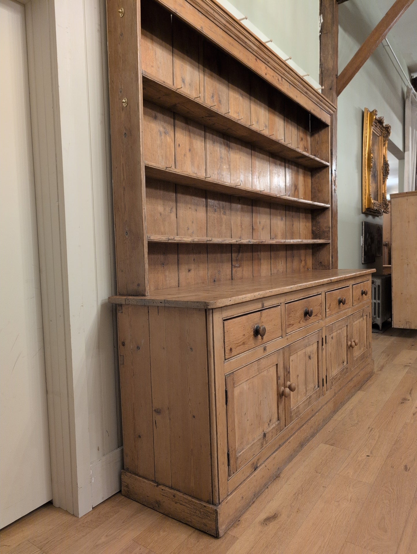 Victorian Pine 8ft Dresser