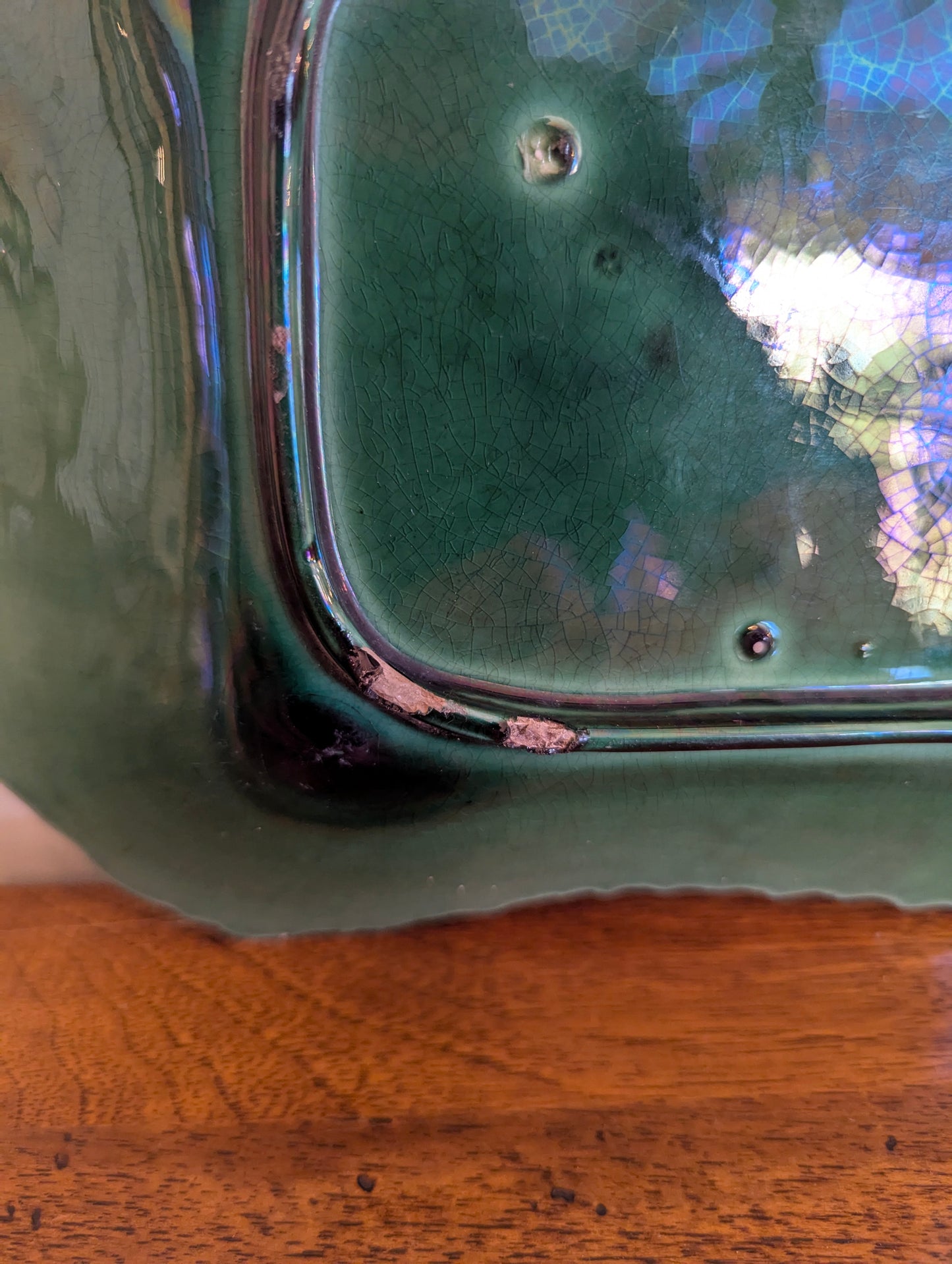 Majolica Oak Leaf and Acorn Platter