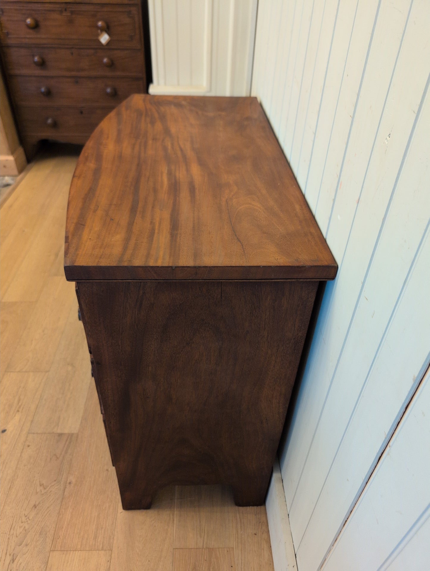Mahogany 2 Over 2 Bow Front Chest