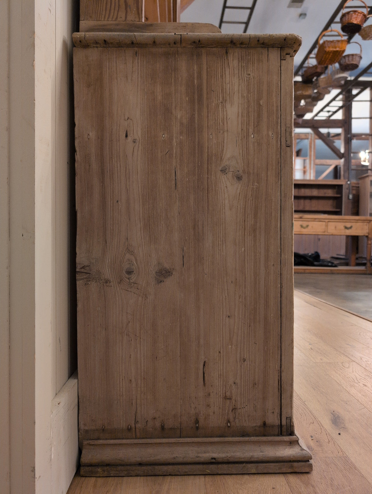 English Rustic Pine Hutch