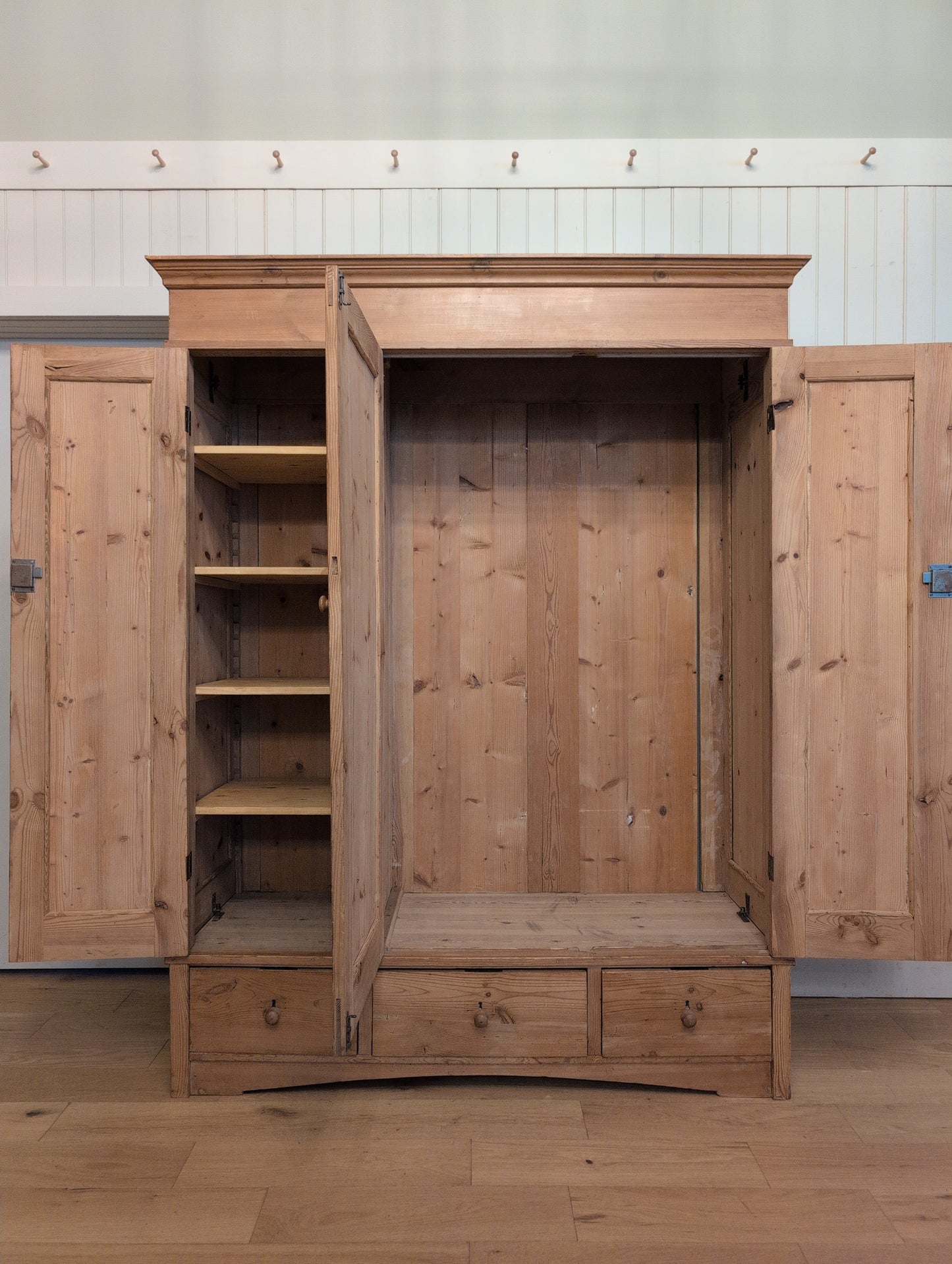 English Pine Triple Door Knockdown