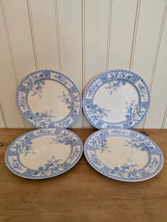 Wallis Gimson "Garfield" Dinner Plate C.1885 Lt. Blue