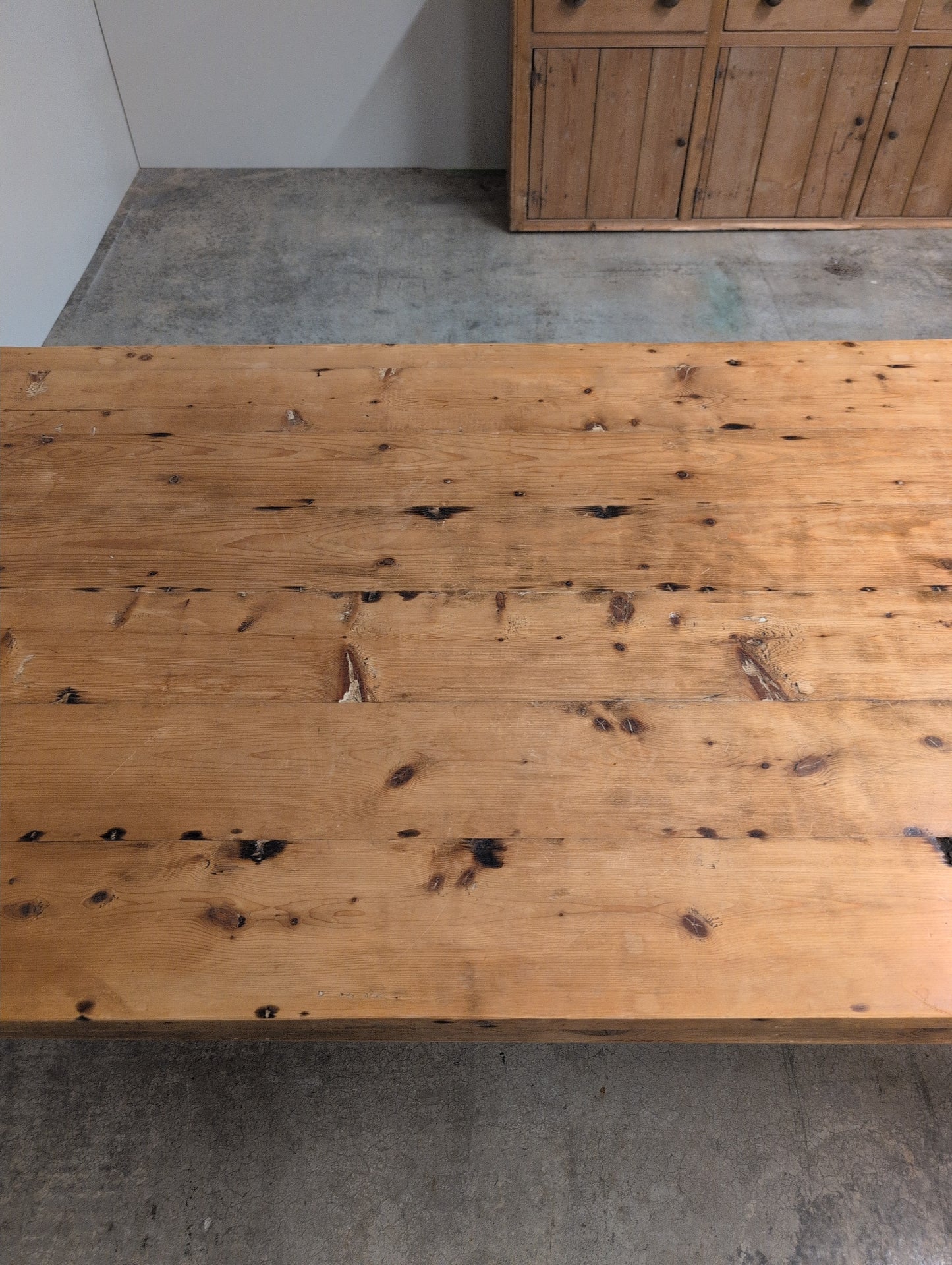 7ft Plank Top Pine Table
