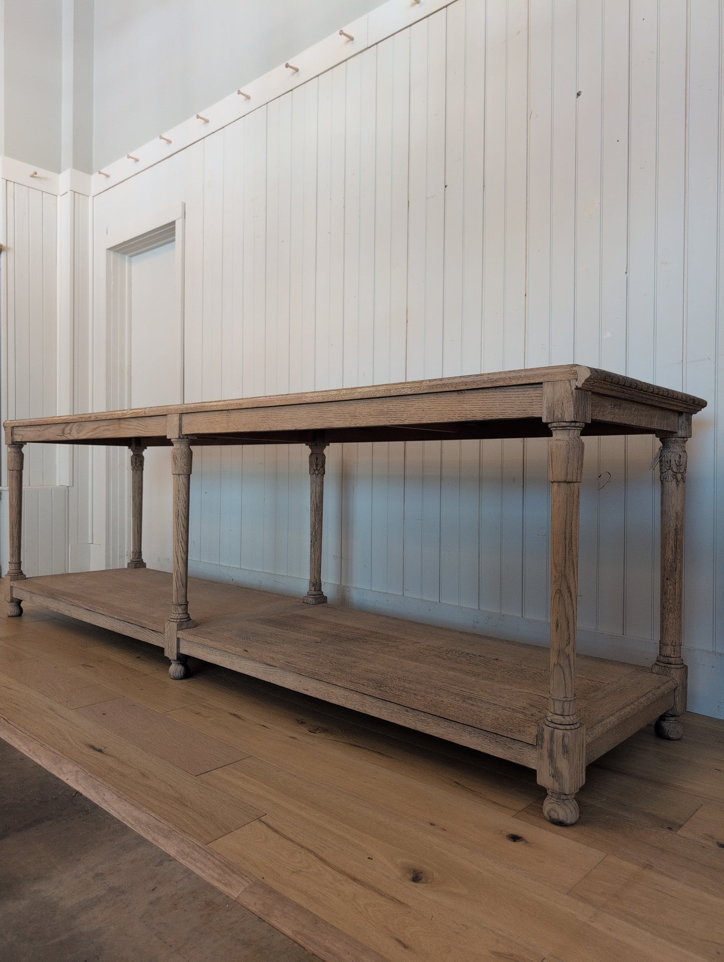 Scrubbed Oak Belgian Drapers Table 3