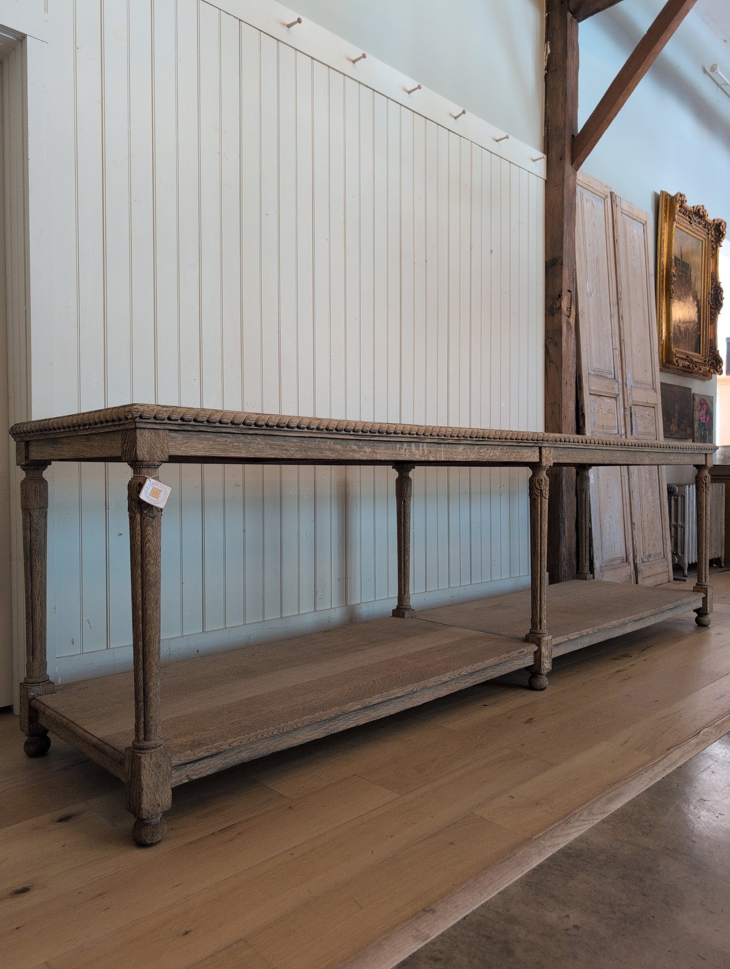 Scrubbed Oak Belgian Drapers Table 2