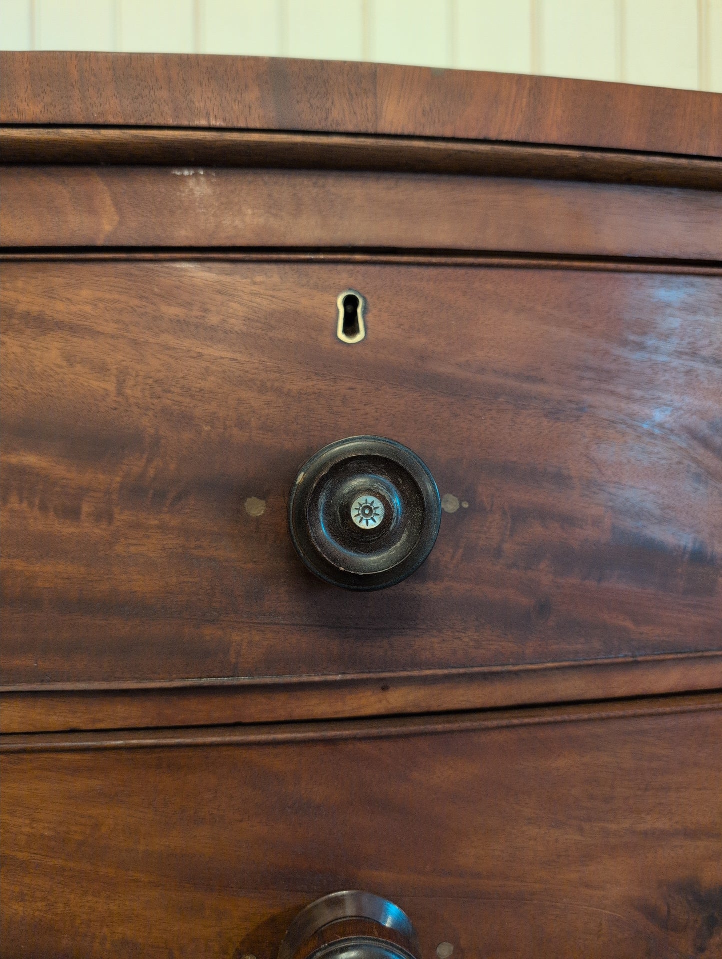 Mahogany 2 Over 2 Bow Front Chest