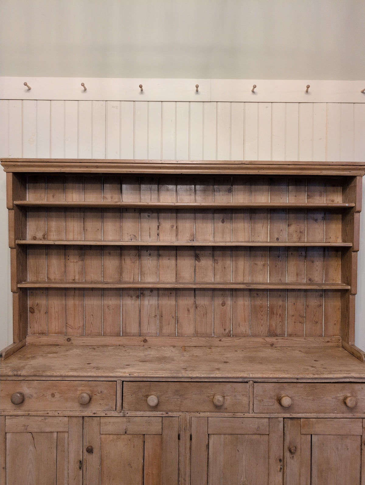 English Rustic Pine Hutch