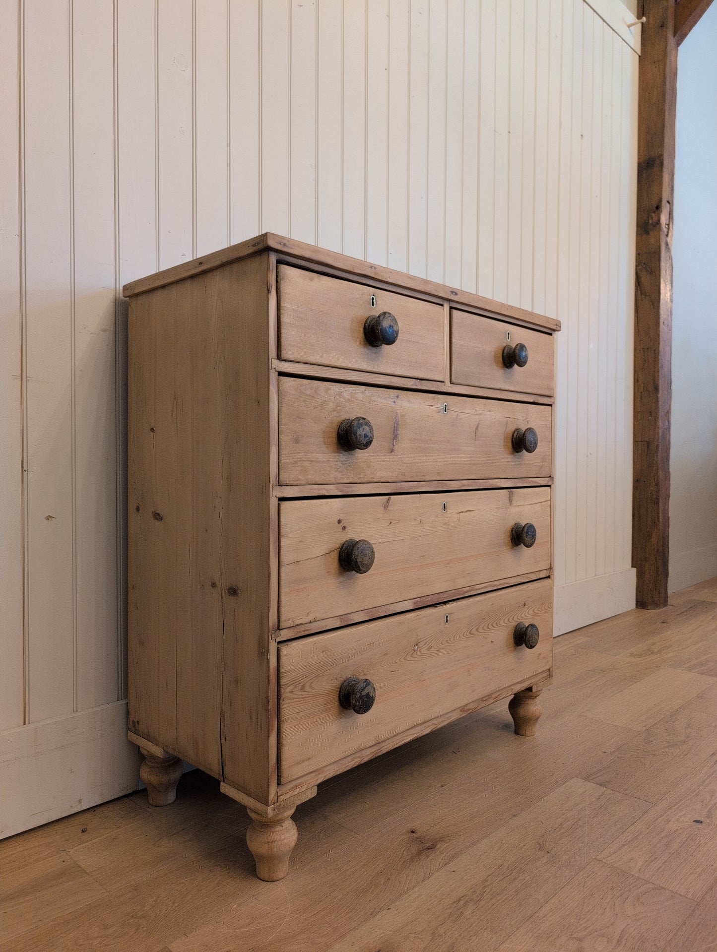 Narrow 2 Over 3 Pine Chest