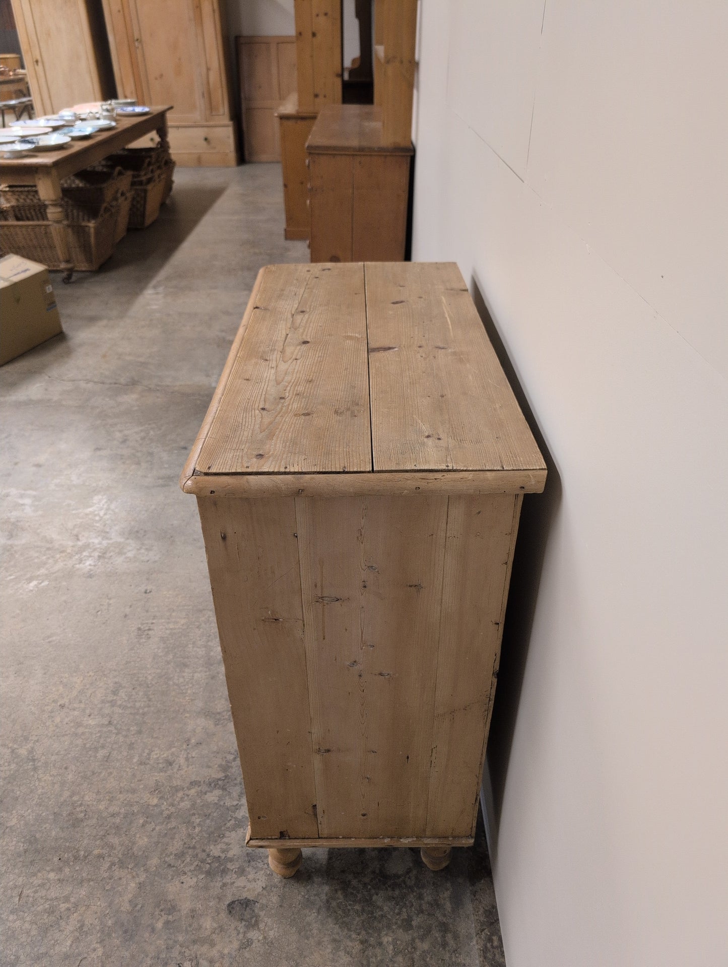 Victorian Pine 2 Over 3 Chest