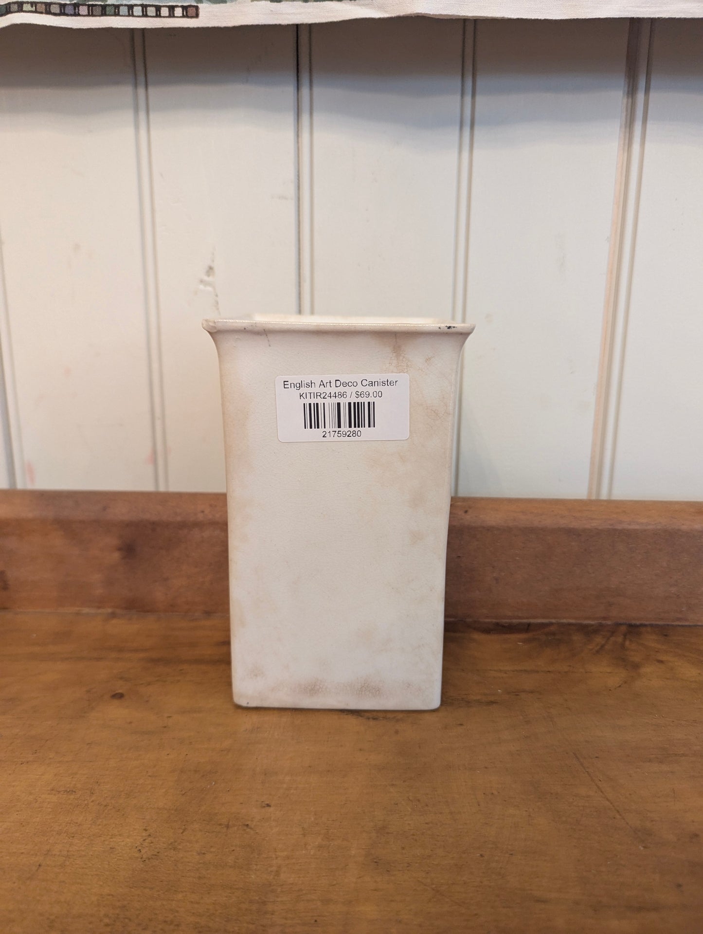 English Art Deco Canister
