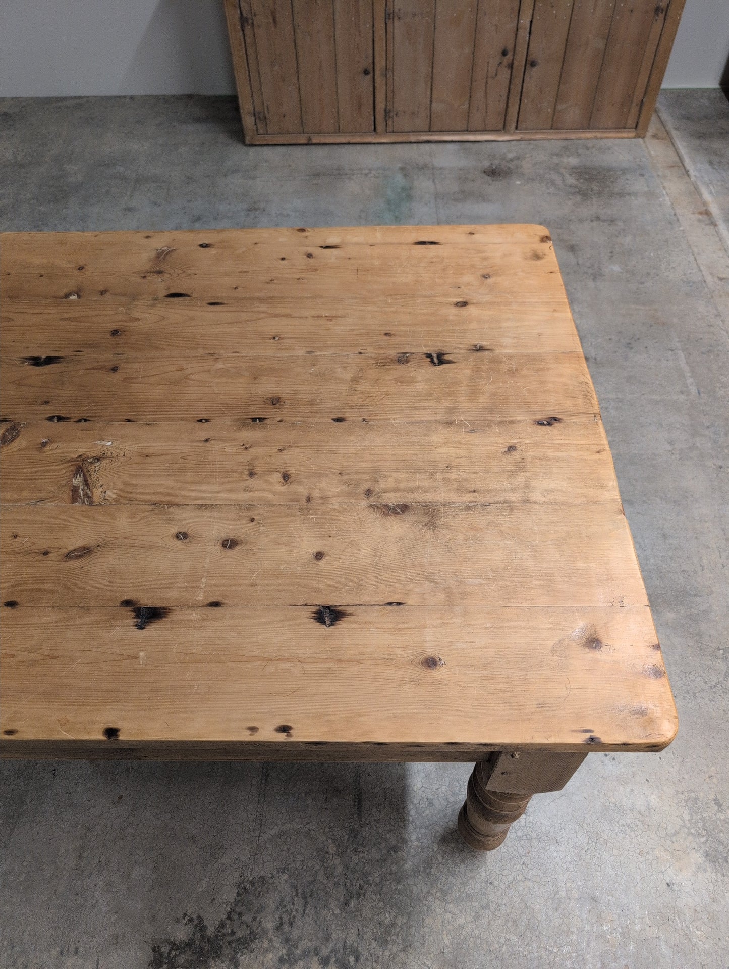 7ft Plank Top Pine Table
