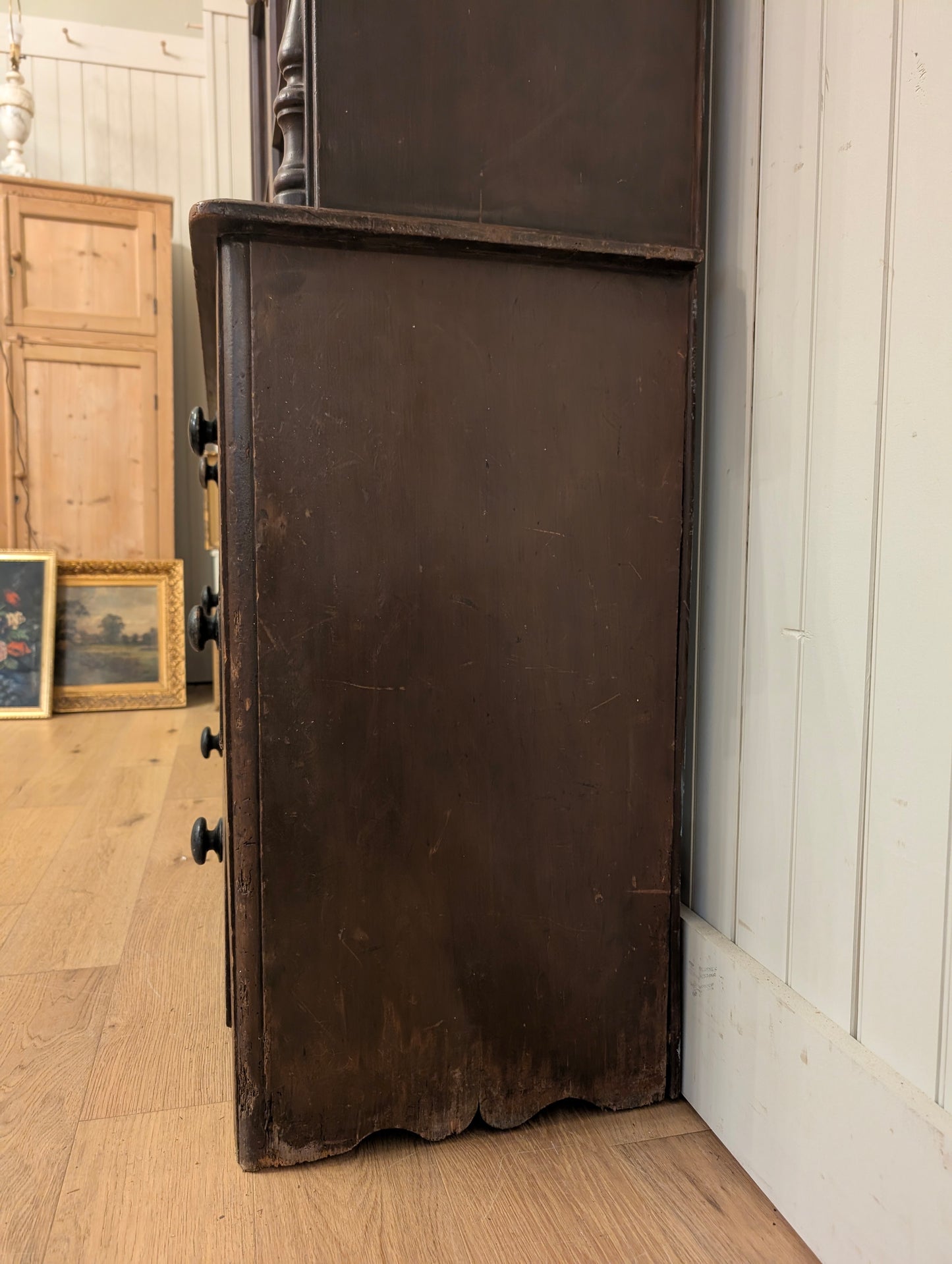 Painted Pine Glazed Hutch